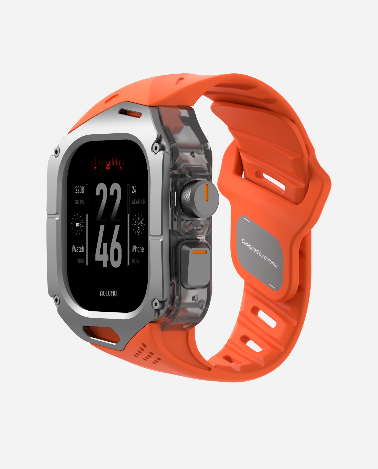 A01 Apple Watch Ultra 用 保護ケース/バンド |チタンケース | FKM バンド
