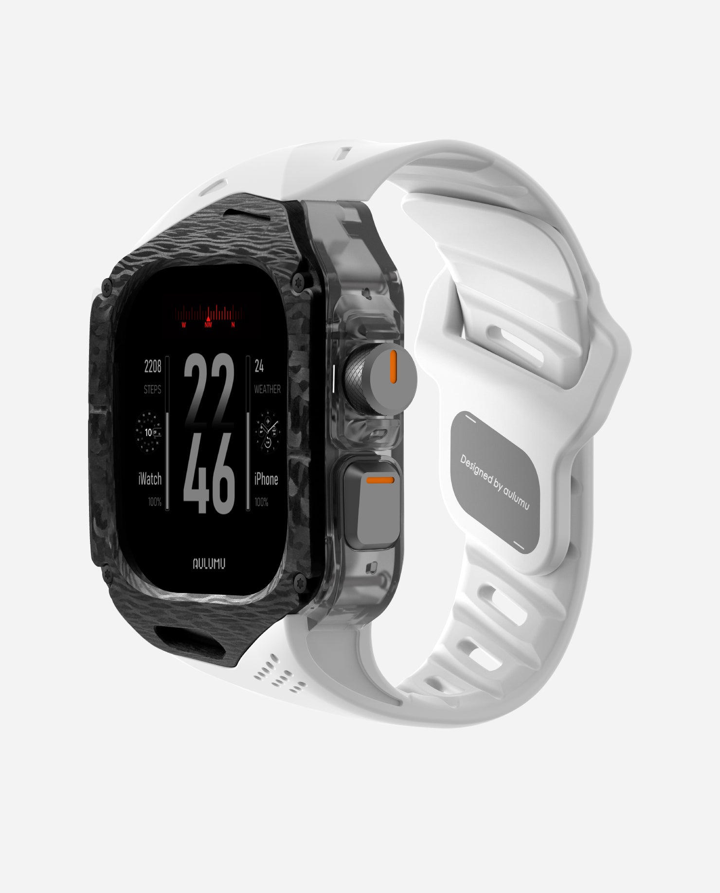 A01 Apple Watch Ultra 用 保護ケース/バンド |チタンケース | FKM バンド
