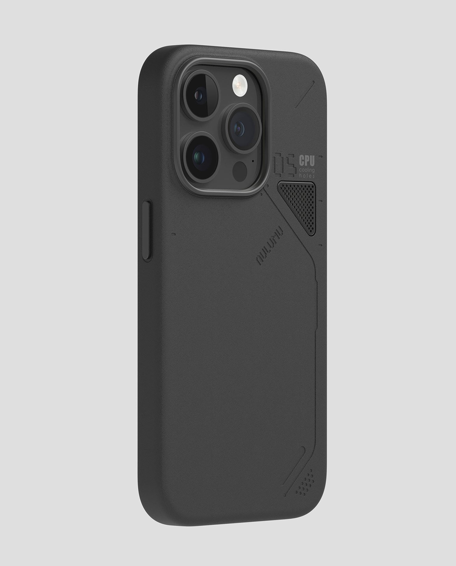 A05 iPhone 14 Pro/Max用 スマホケース|レザー|断熱窓| ホワイト| Magsafe