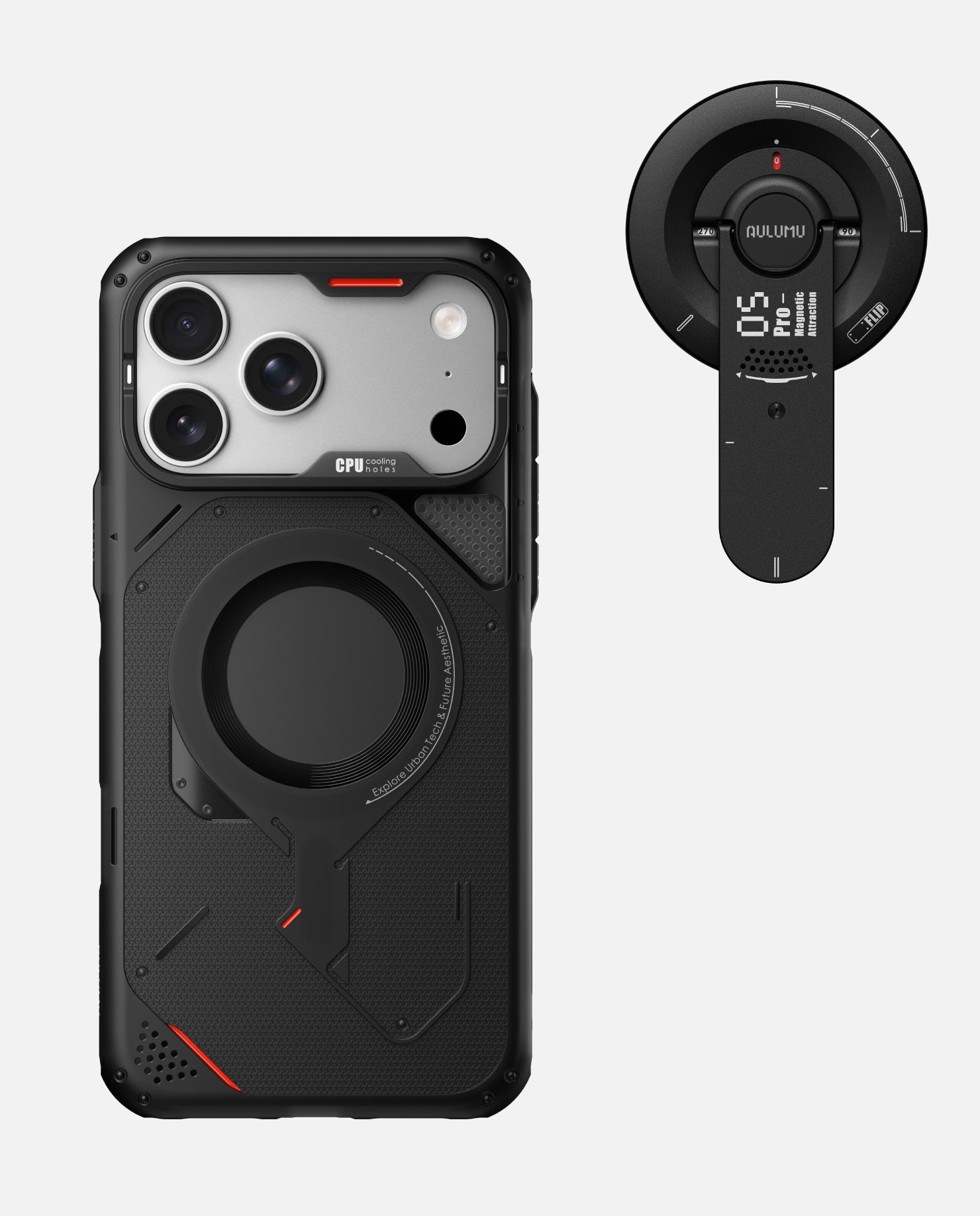 A17 iPhone 17 Pro / Pro Max用 アウトドアケース & G05 Pro 多機能マグネットスタンド