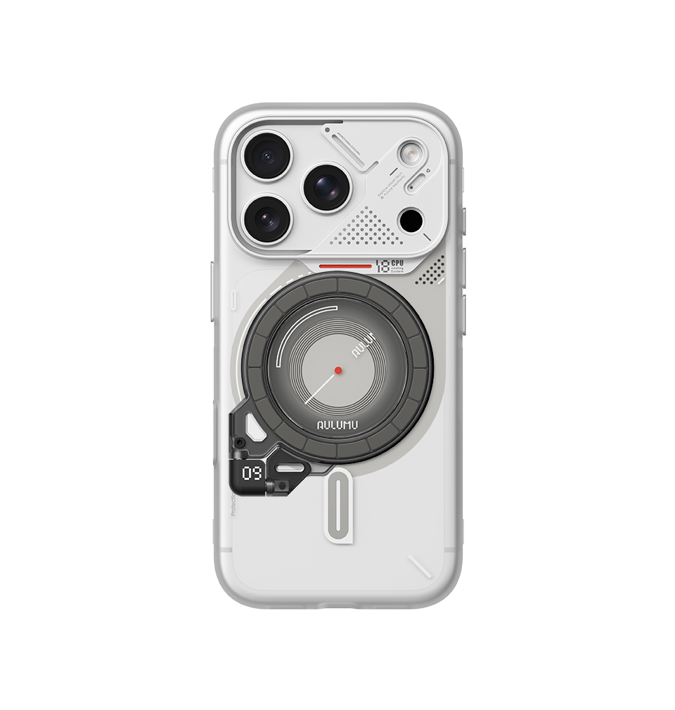 A18 iPhone 18/17 Proシリーズ対応 フロステッドケース & G09 Ghost 360度回転式 スマホリング スタンド