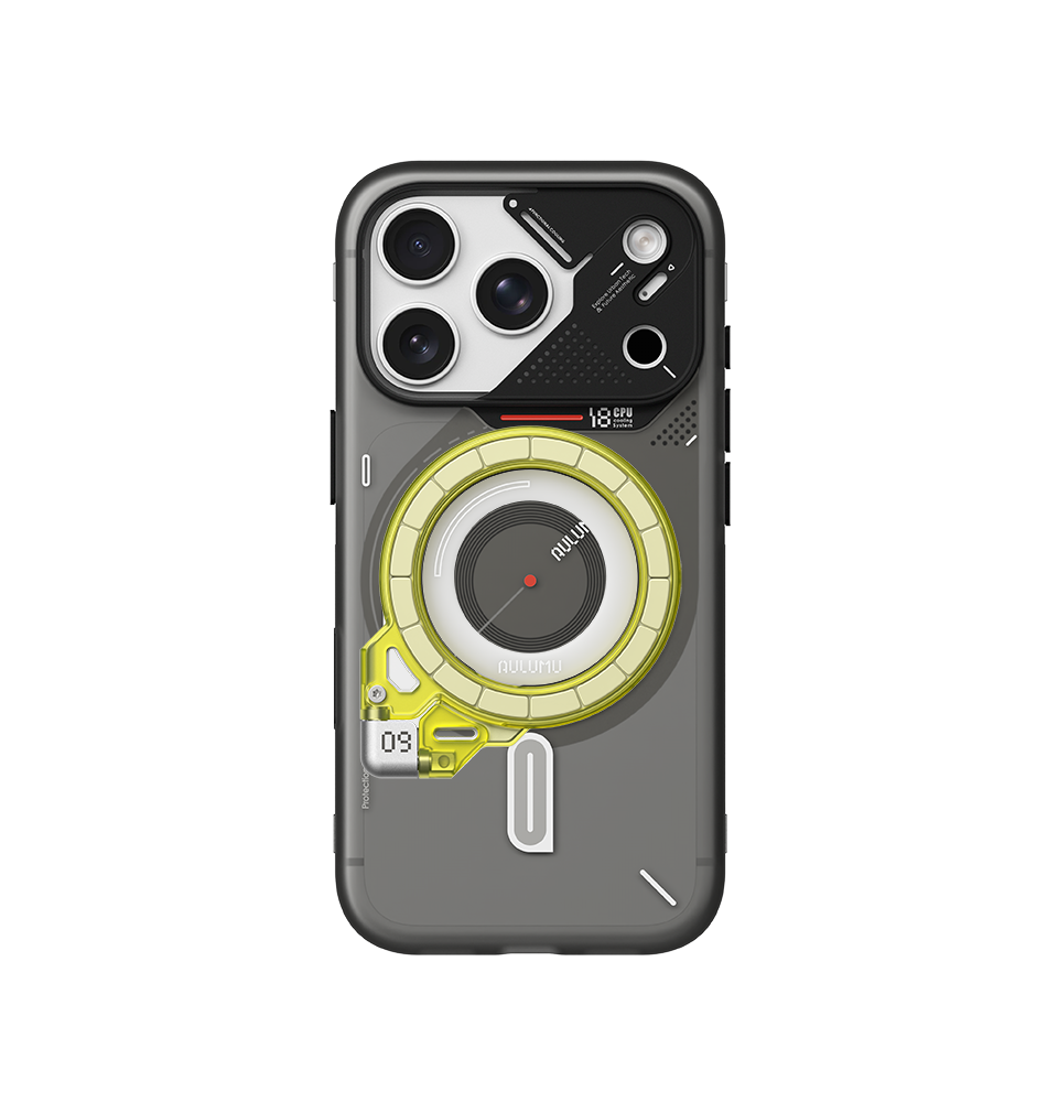 A18 iPhone 18/17 Proシリーズ対応 フロステッドケース & G09 Ghost 360度回転式 スマホリング スタンド