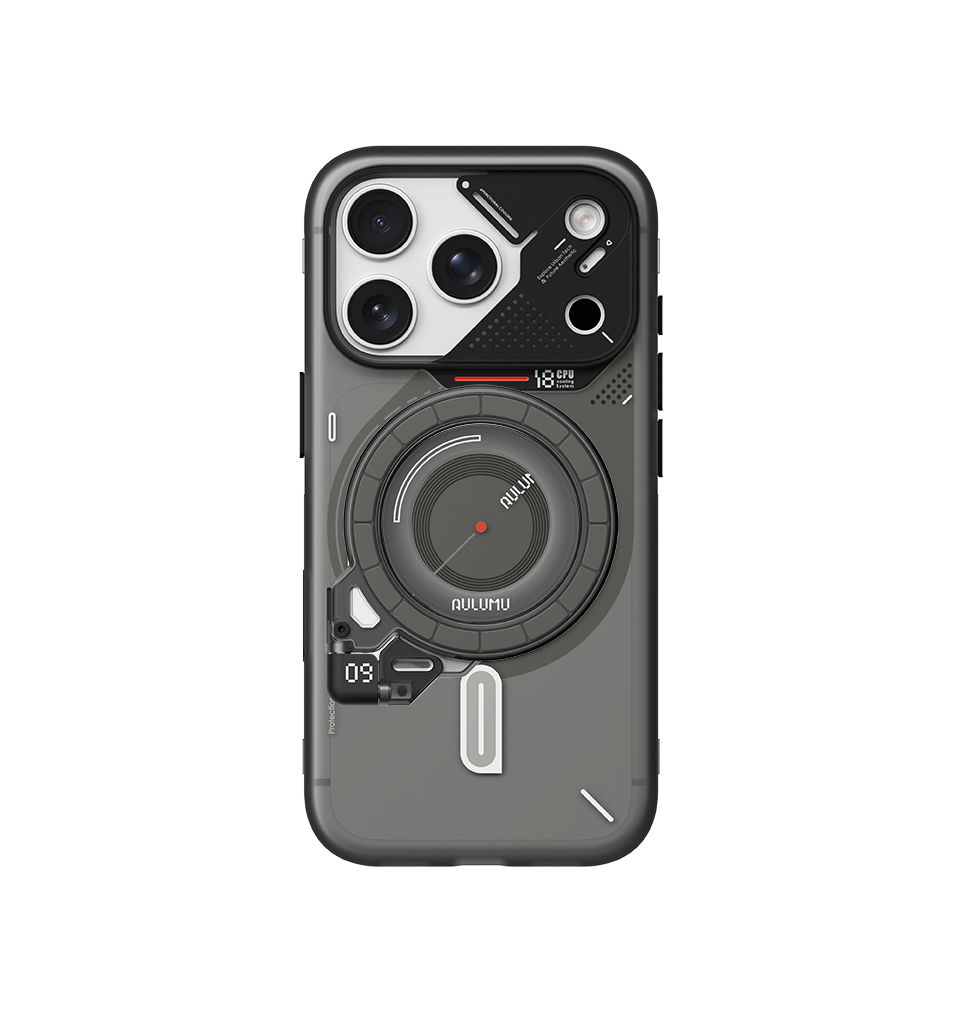 A18 iPhone 18/17 Proシリーズ対応 フロステッドケース & G09 Ghost 360度回転式 スマホリング スタンド