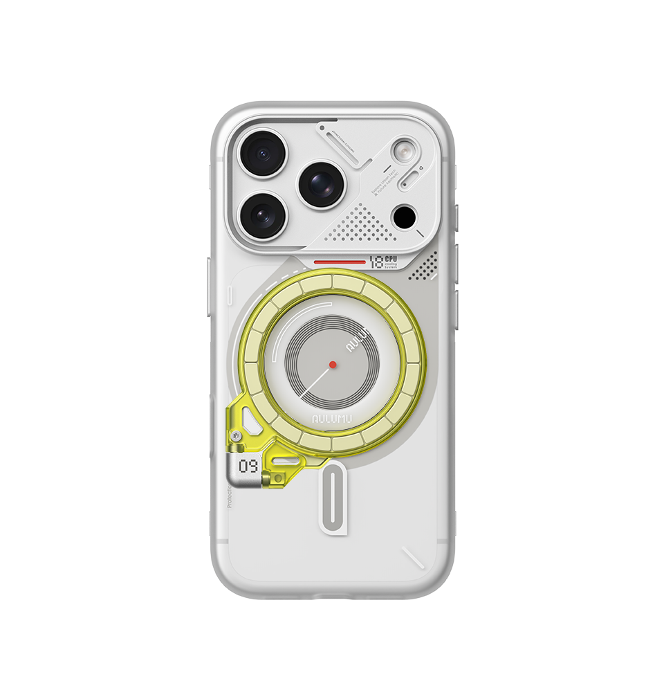 A18 iPhone 18/17 Proシリーズ対応 フロステッドケース & G09 Ghost 360度回転式 スマホリング スタンド