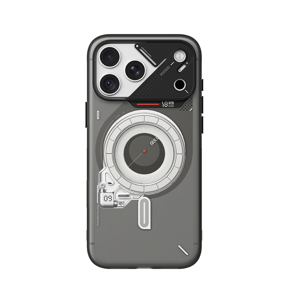A18 iPhone 18/17 Proシリーズ対応 フロステッドケース & G09 Ghost 360度回転式 スマホリング スタンド