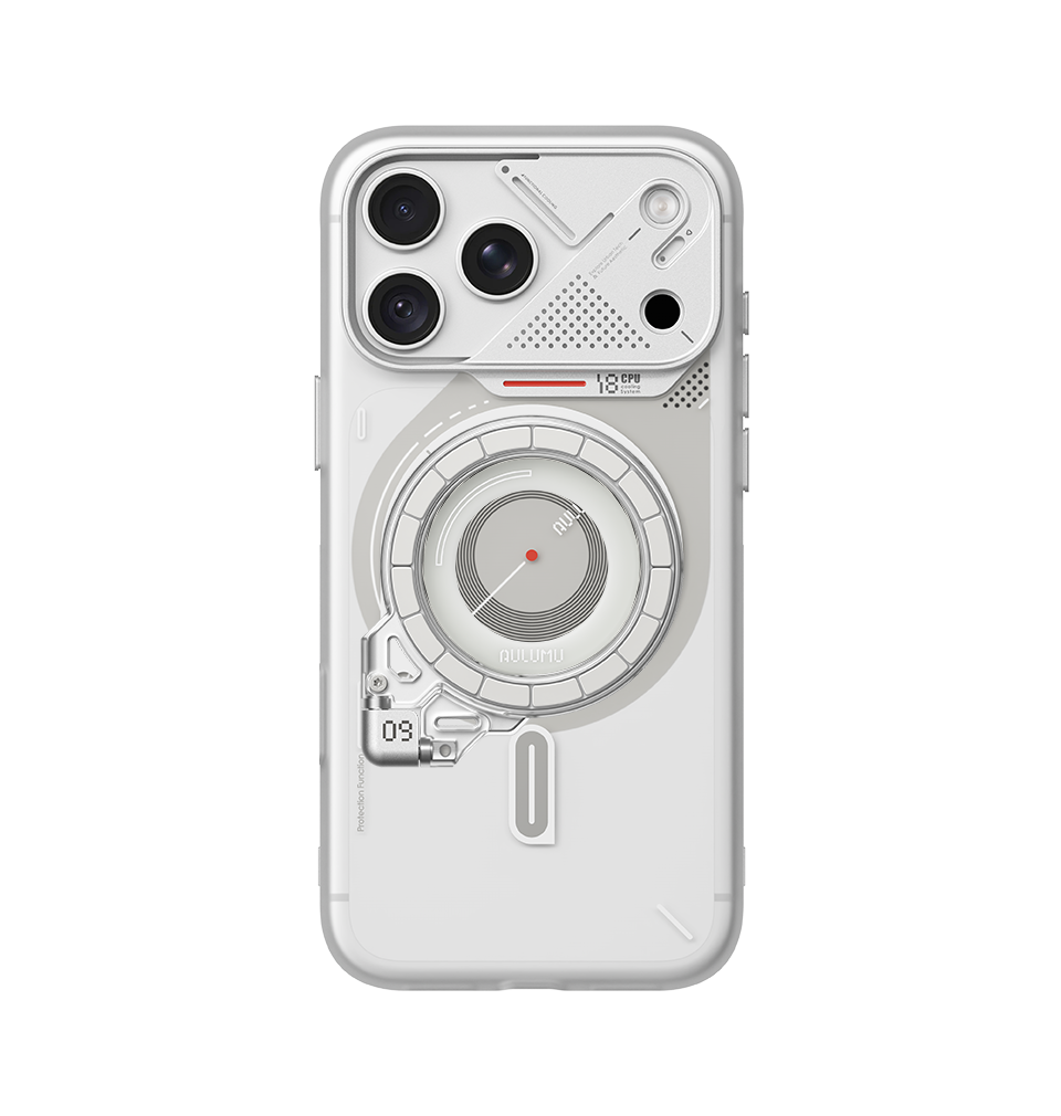 A18 iPhone 18/17 Proシリーズ対応 フロステッドケース & G09 Ghost 360度回転式 スマホリング スタンド