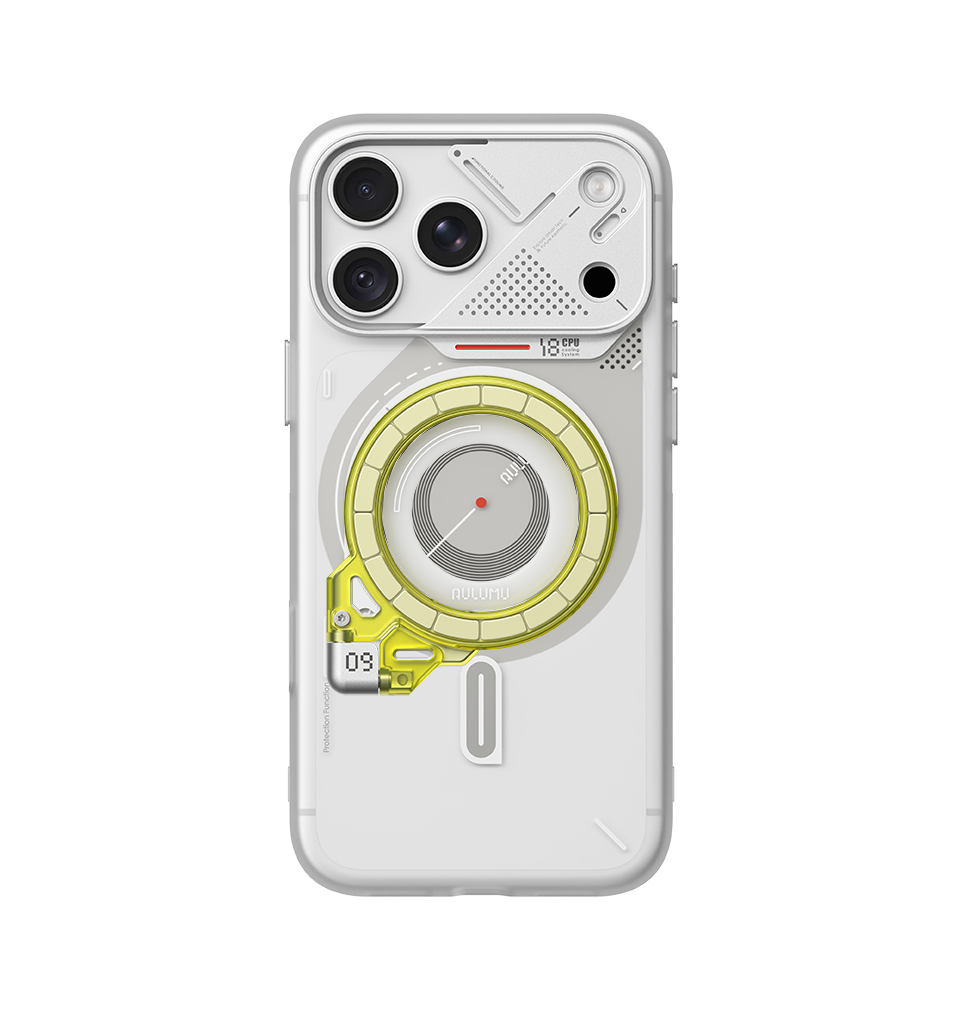 A18 iPhone 18/17 Proシリーズ対応 フロステッドケース & G09 Ghost 360度回転式 スマホリング スタンド