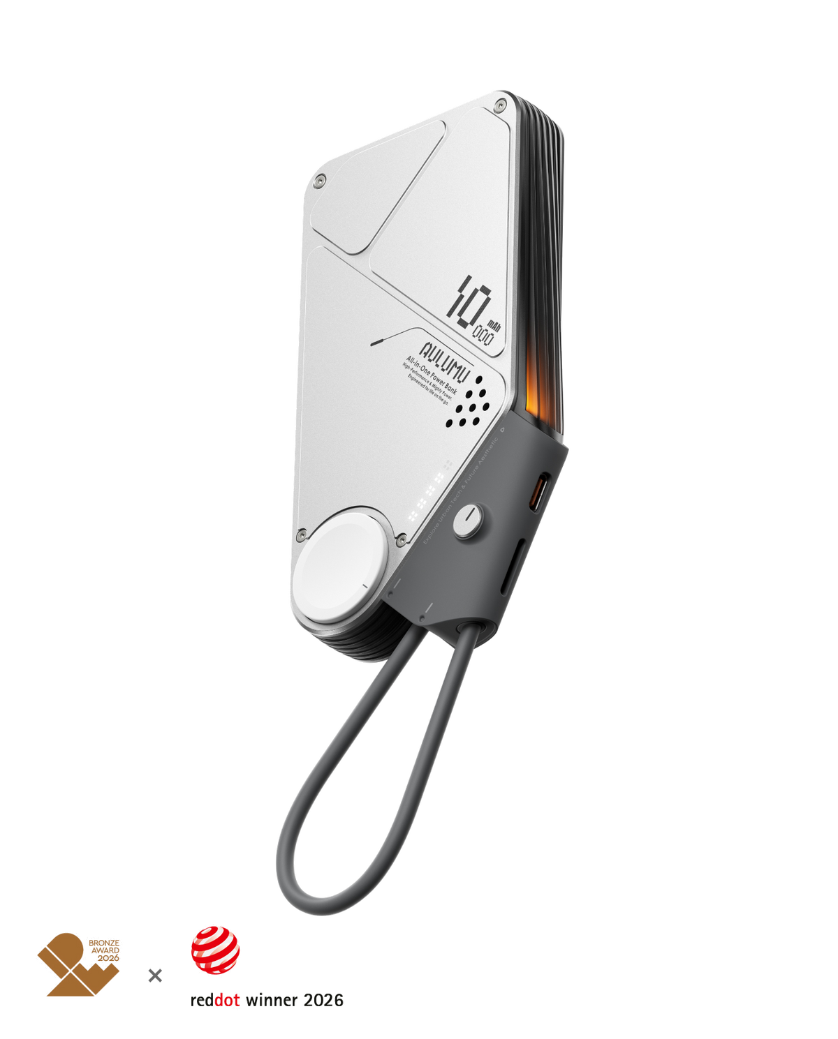 M10 10000mAh 3in1 両面マグネット式モバイルバッテリー