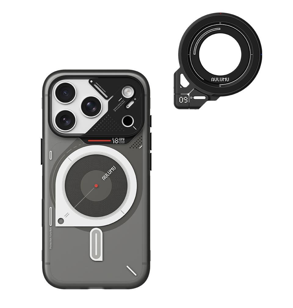 A18 iPhone 18/17 Proシリーズ対応 フロステッドケース & G09 360度回転式 スマホリング スタンド
