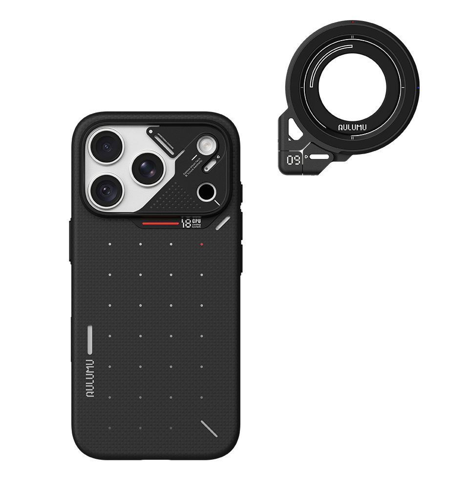 A18 iPhone 18/17 Proシリーズ対応 スマホケース|ドットアラミド繊維 & G09 360度回転式 スマホリング スタンド