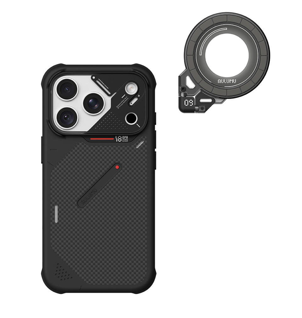 A18 iPhone 18/17 Proシリーズ対応 耐衝撃アラミド繊維スマホケース & G09 360度回転式 スマホリング スタンド
