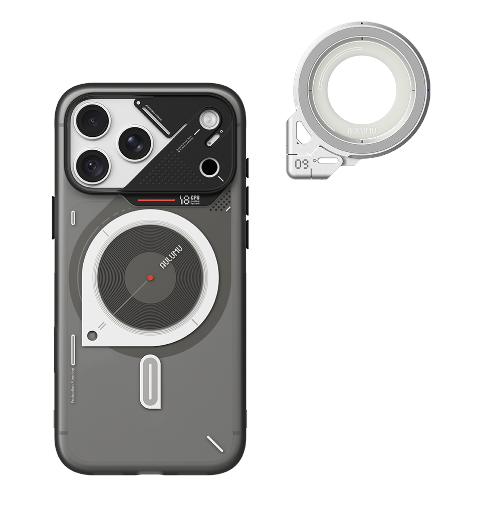 A18 iPhone 18/17 Proシリーズ対応 フロステッドケース & G09 360度回転式 スマホリング スタンド