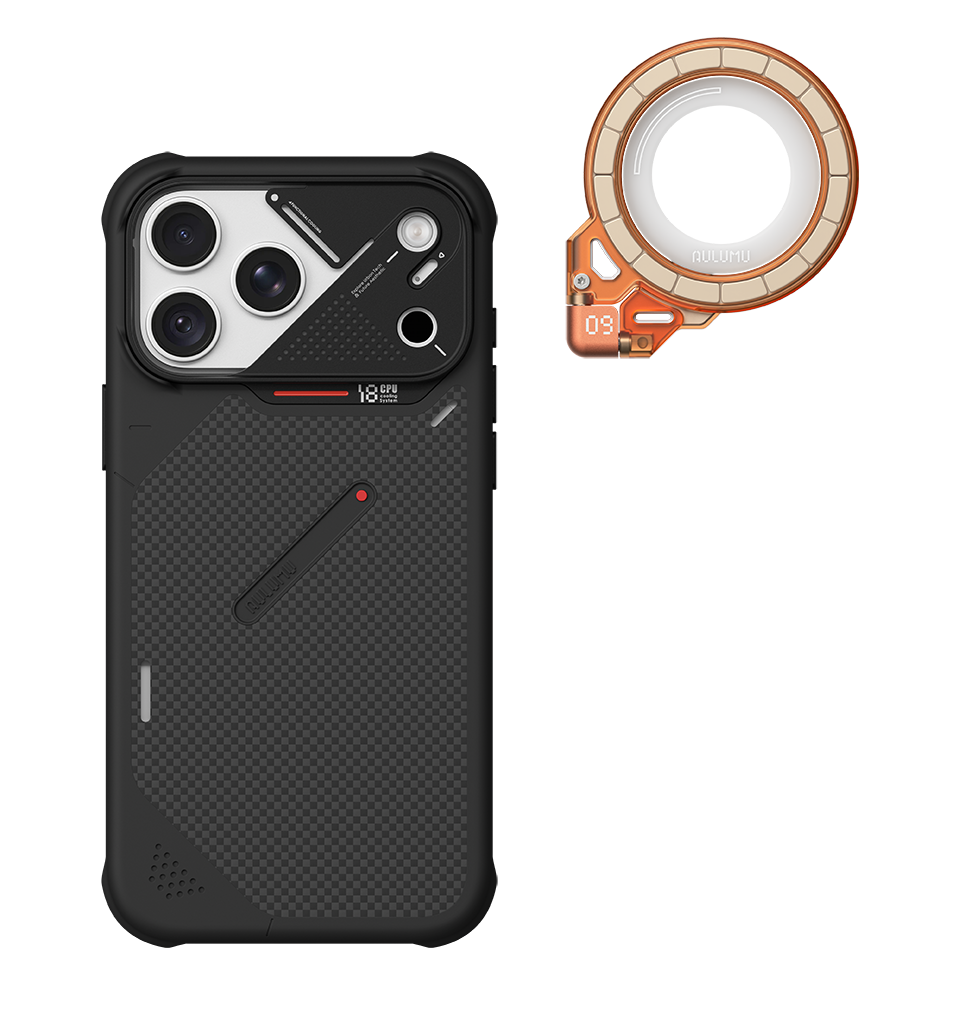 A18 iPhone 18/17 Proシリーズ対応 耐衝撃アラミド繊維スマホケース & G09 360度回転式 スマホリング スタンド