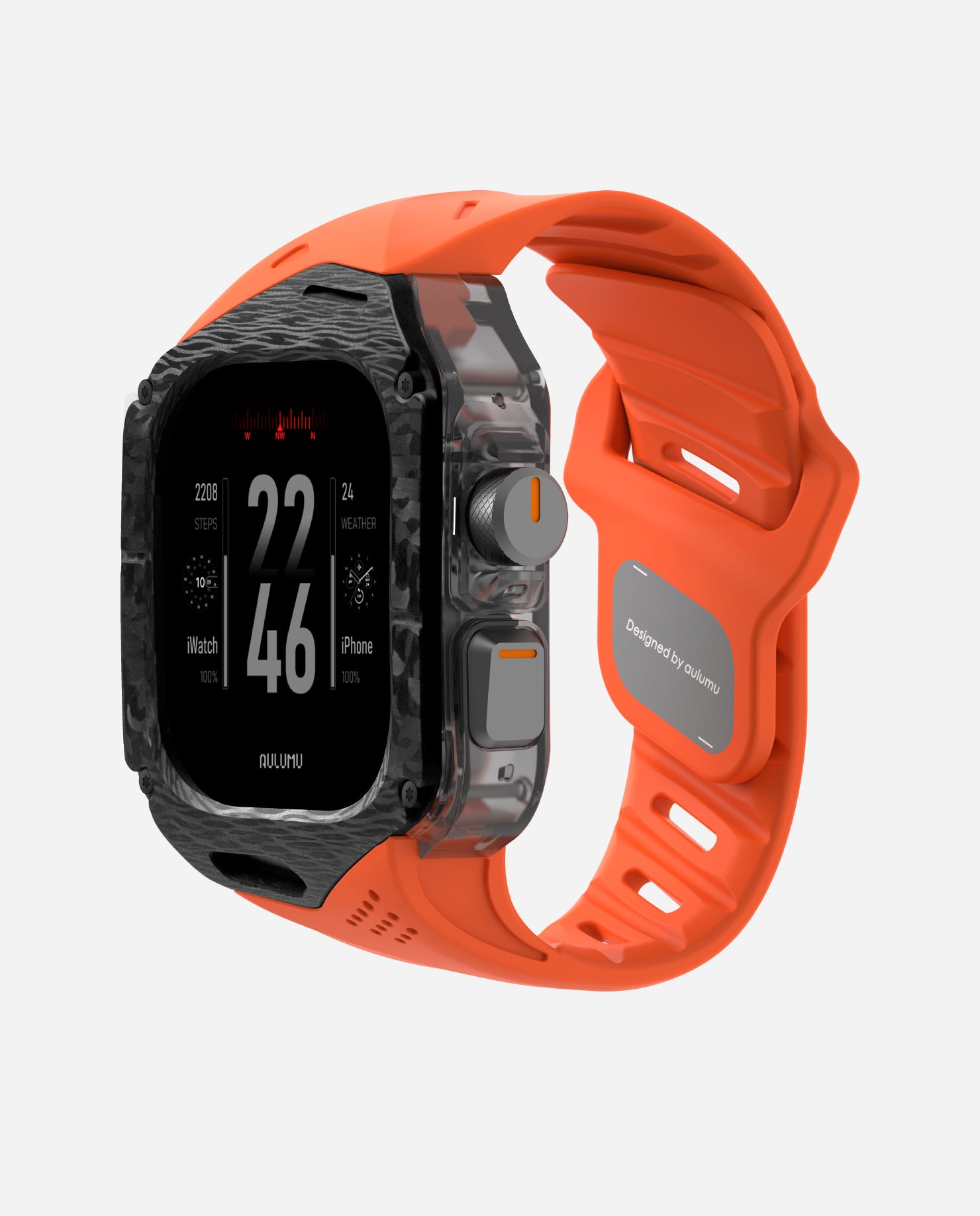 A01 Apple Watch Ultra 用 保護ケース／バンド |チタンケース | FKM バンド