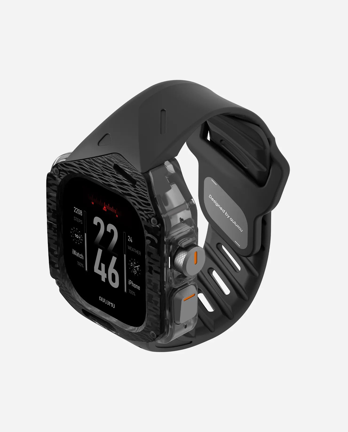 A01 Apple Watch Ultra 用 保護ケース／バンド |カーボンケース | FKM バンド