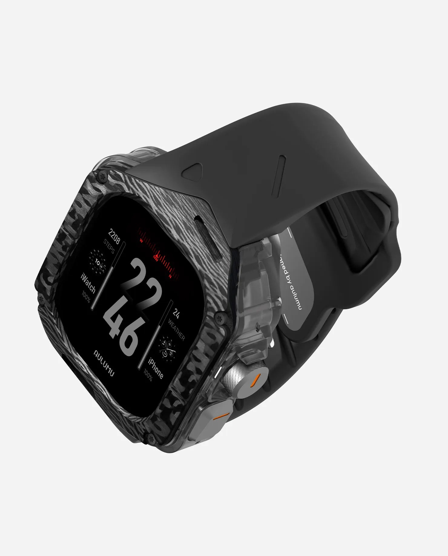 A01 Apple Watch Ultra 用 保護ケース／バンド |カーボンケース | FKM バンド