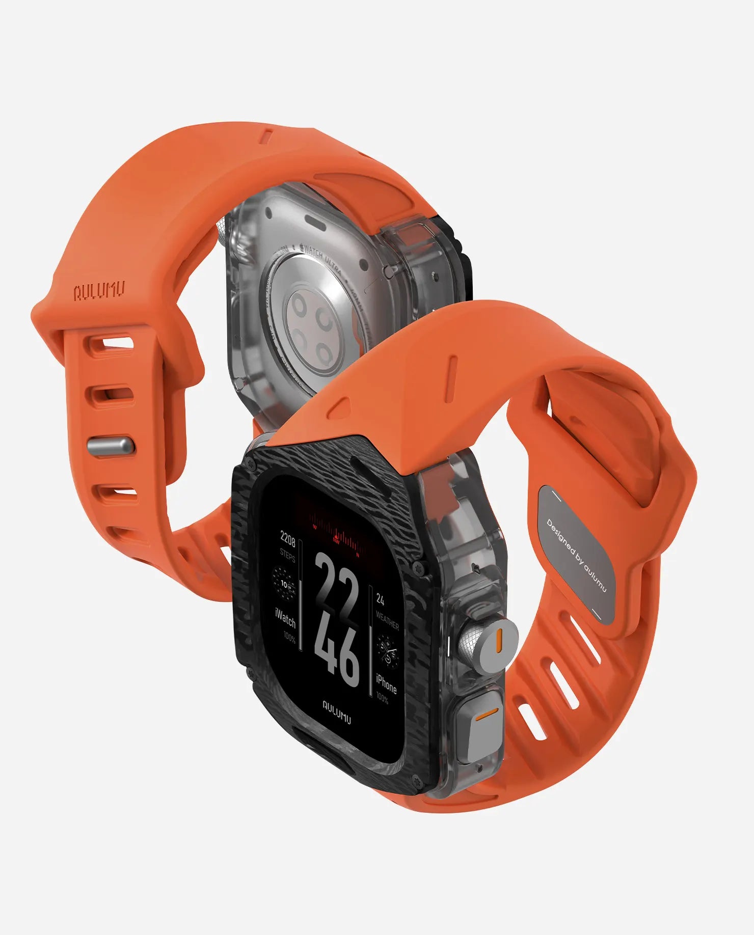 A01 Apple Watch Ultra 用 保護ケース／バンド |カーボンケース | FKM バンド