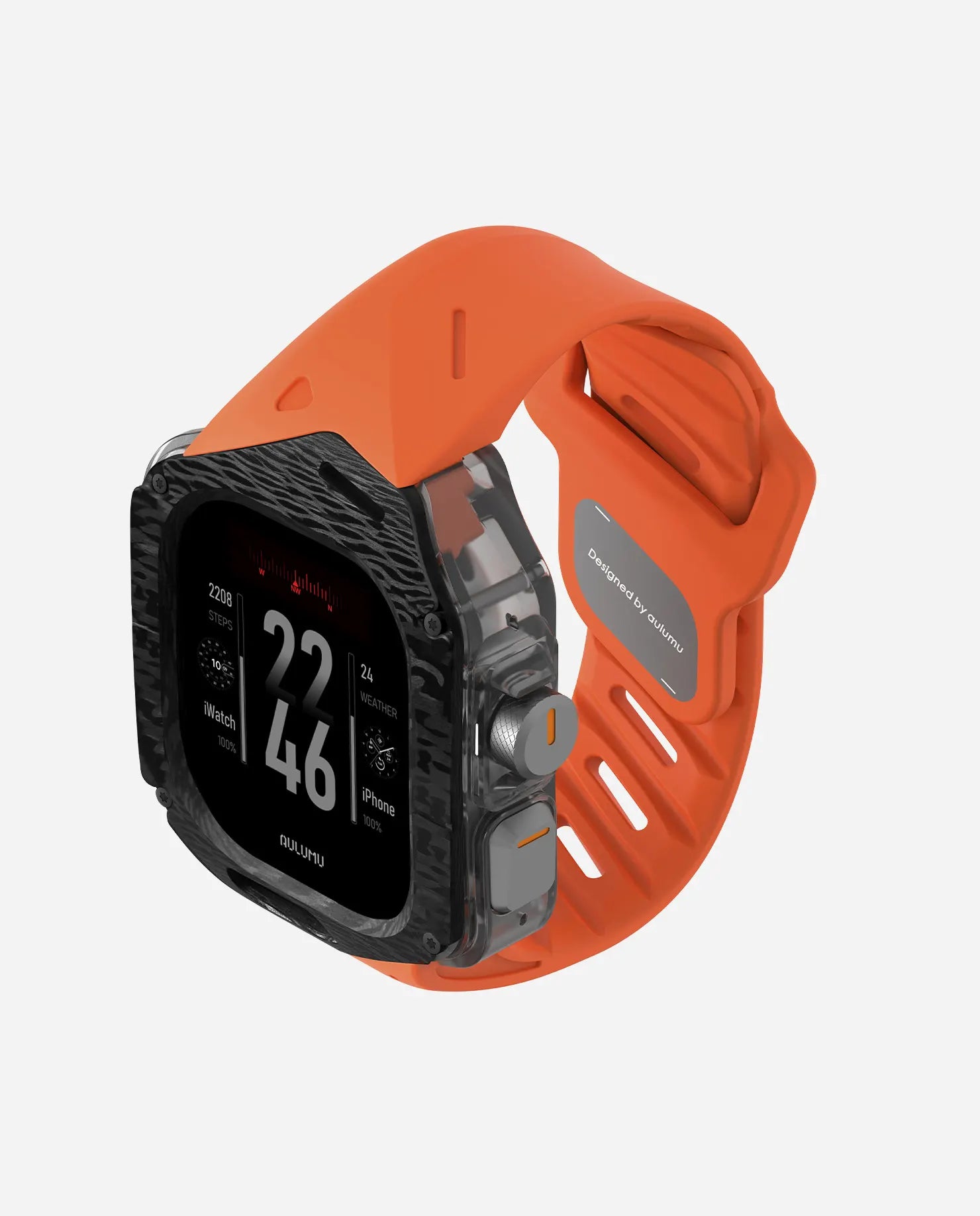 A01 Apple Watch Ultra 用 保護ケース／バンド |カーボンケース | FKM バンド