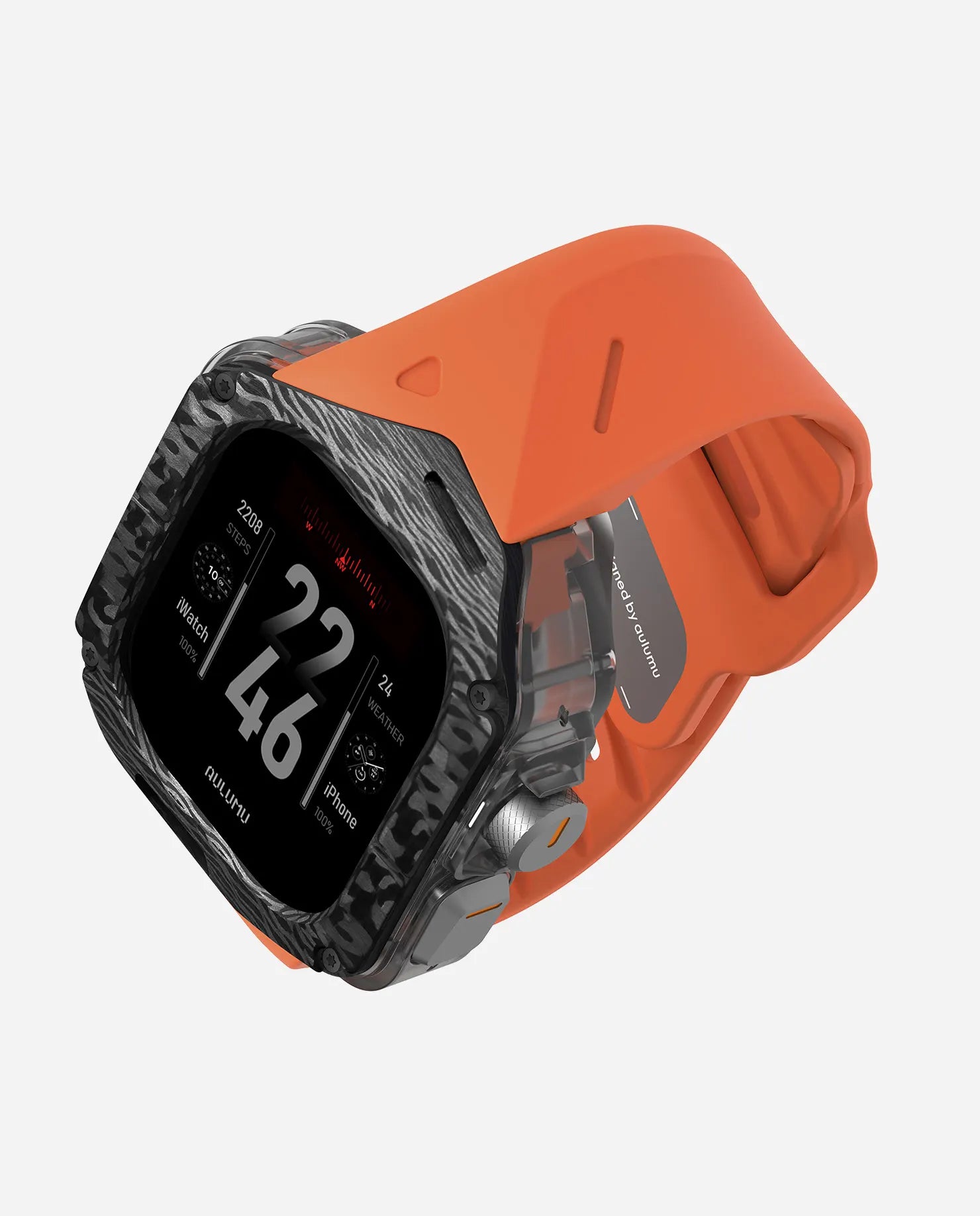 A01 Apple Watch Ultra 用 保護ケース／バンド |カーボンケース | FKM バンド