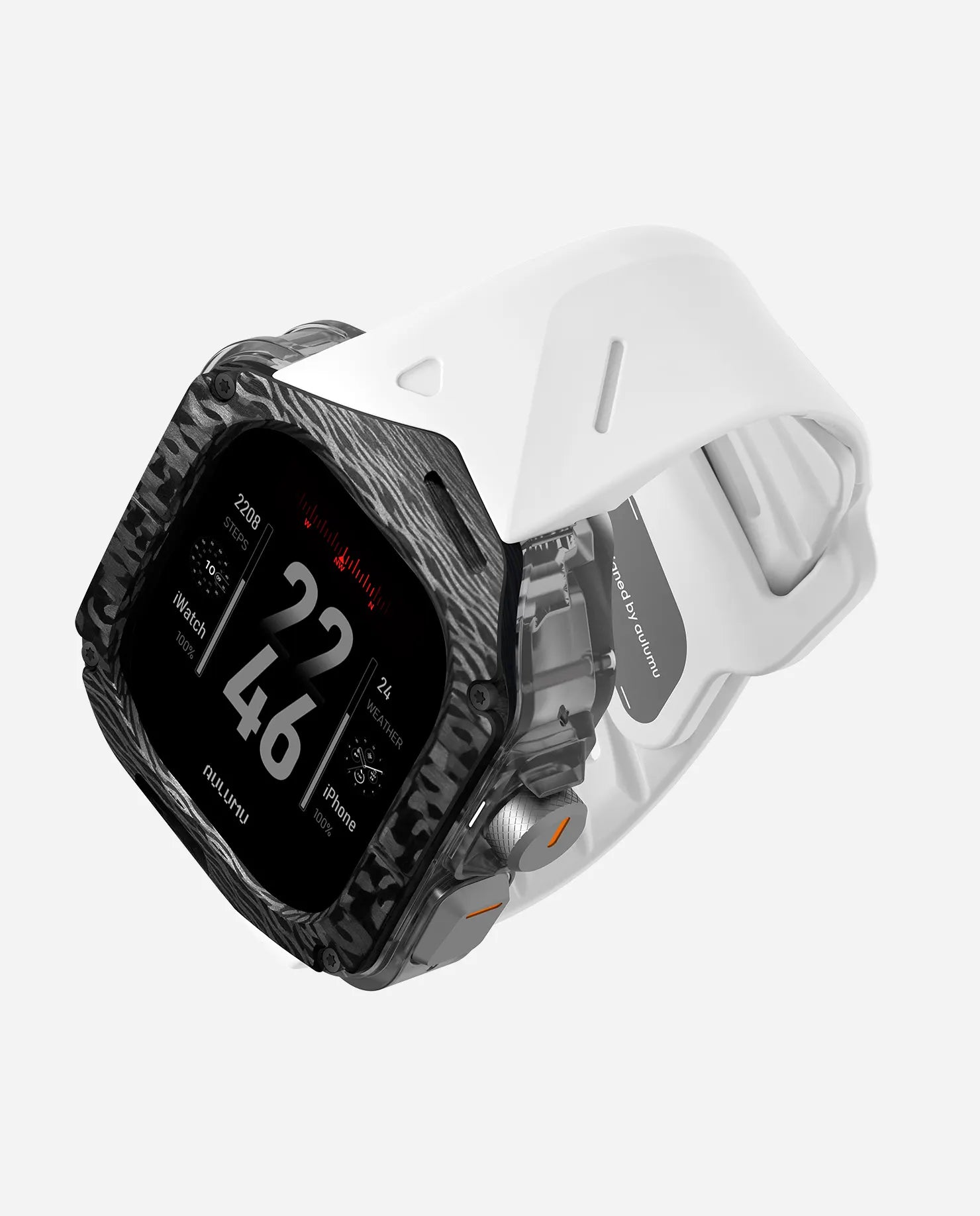 A01 Apple Watch Ultra 用 保護ケース／バンド |カーボンケース | FKM バンド