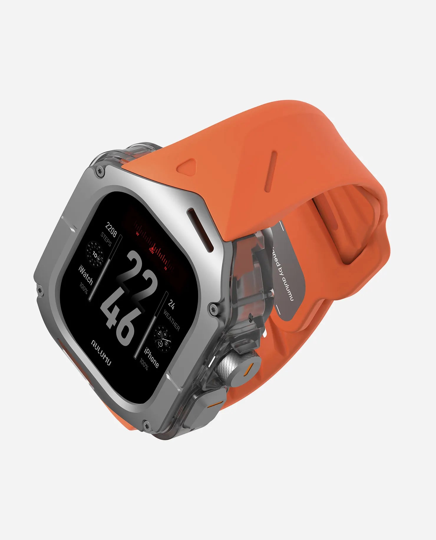 A01 Apple Watch Ultra 用 保護ケース／バンド |チタンケース | FKM バンド