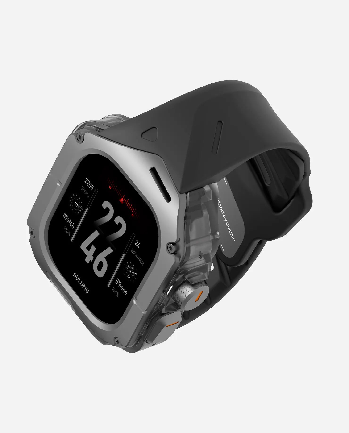 A01 Apple Watch Ultra 用 保護ケース／バンド |チタンケース | FKM バンド