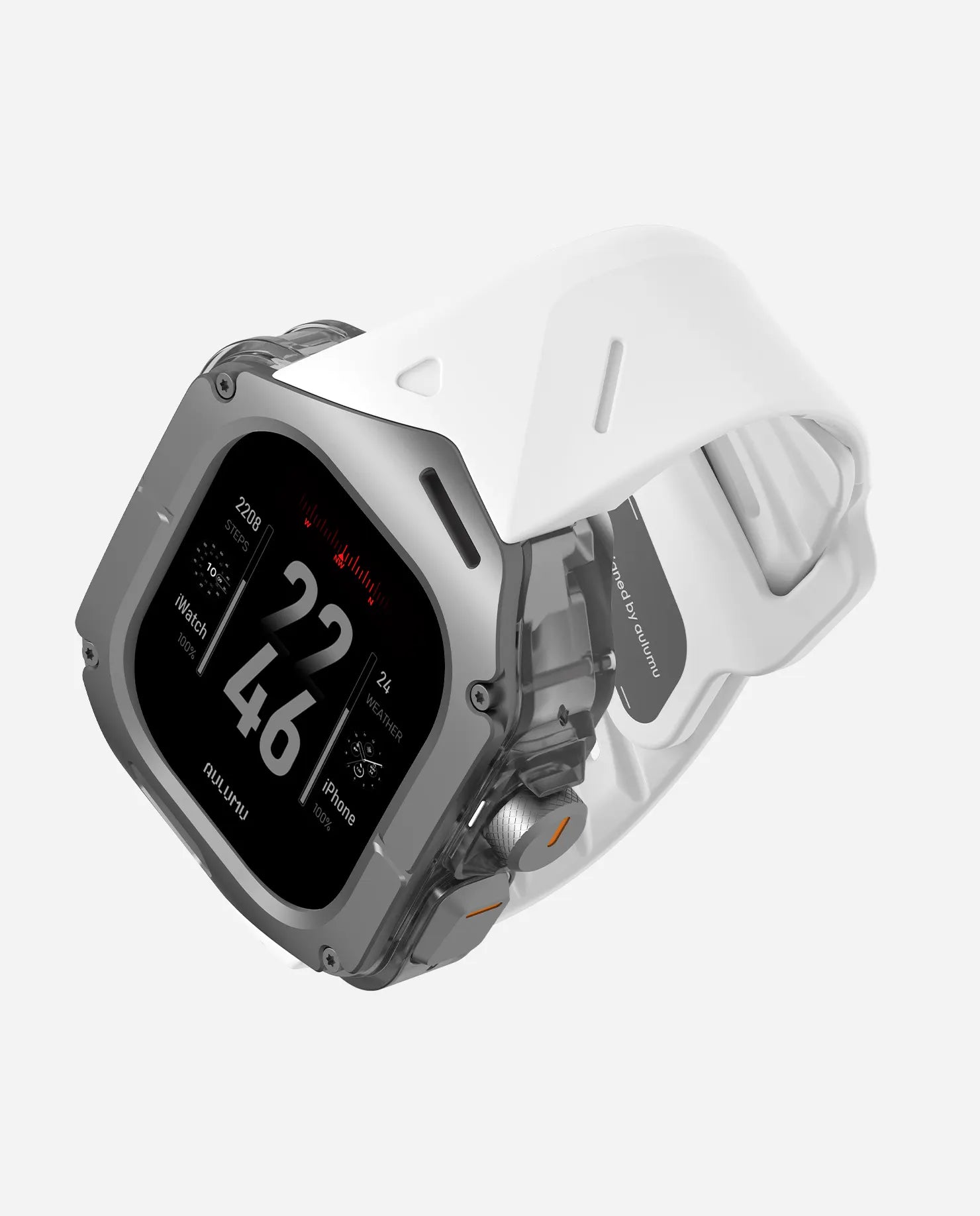 A01 Apple Watch Ultra 用 保護ケース／バンド |チタンケース | FKM バンド