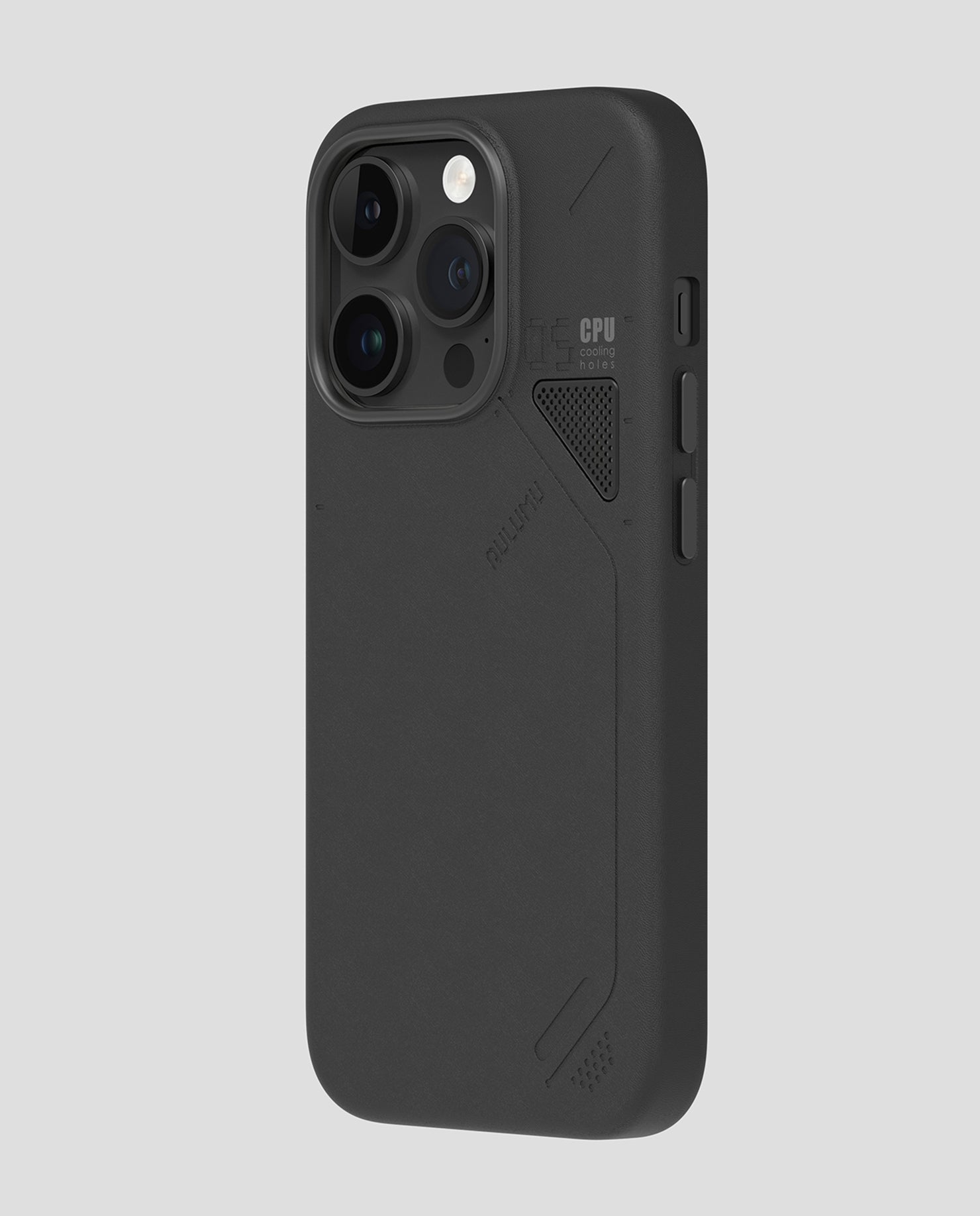 A05 iPhone 14 Pro/Max用 スマホケース|レザー|断熱窓| ホワイト| Magsafe