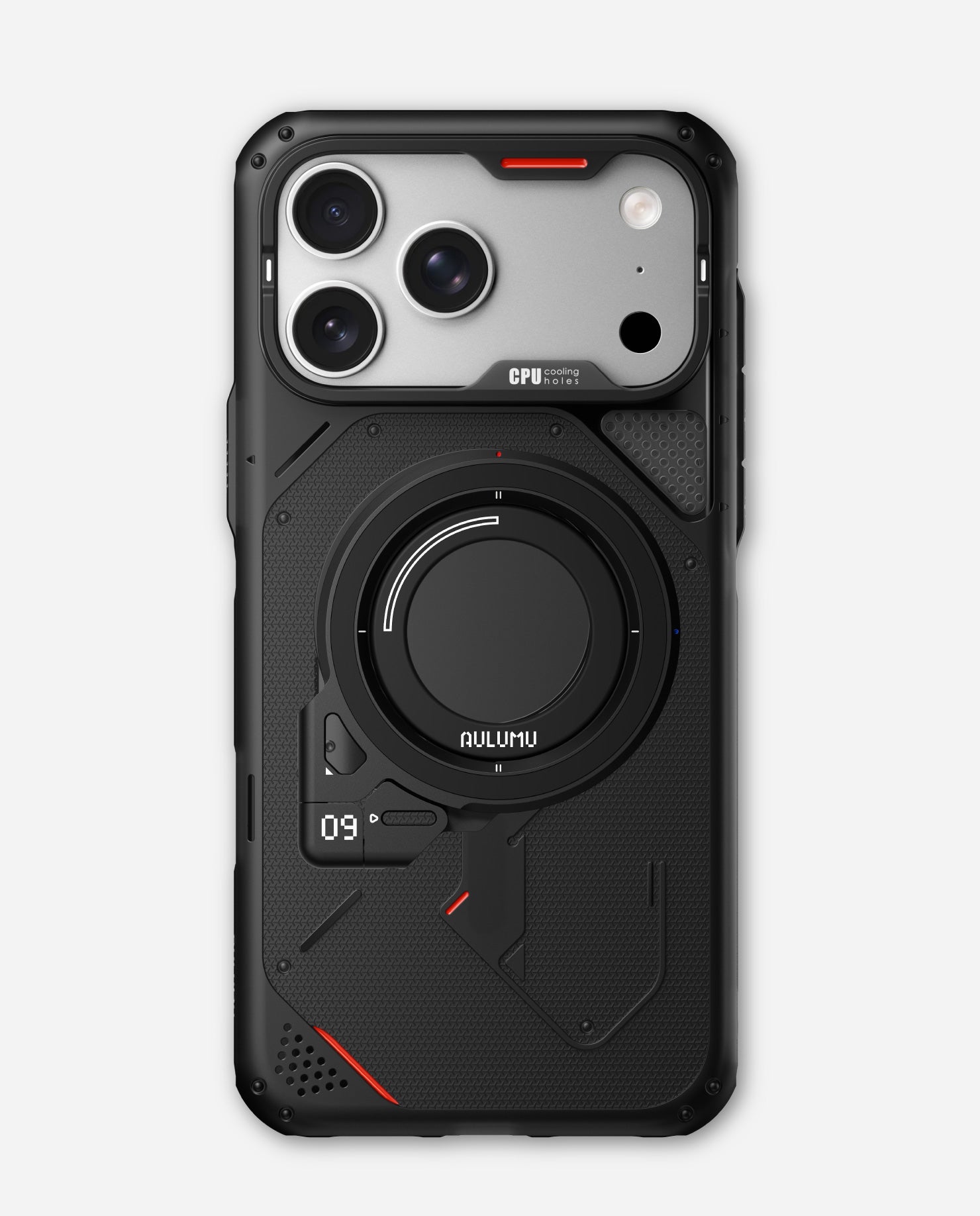 iPhone 17 Pro/Pro Max用 アウトドアケース & G09 360度回転式 スマホリング スタンド