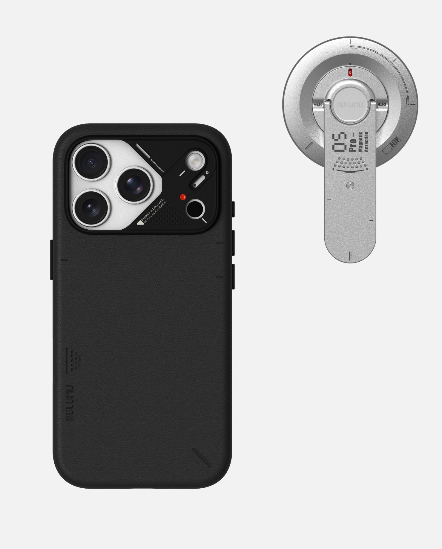 A17 iPhone 17 Proシリーズ対応 スマホケース|レザー|MagSafe対応 & G05 Pro 多機能マグネットスタンド