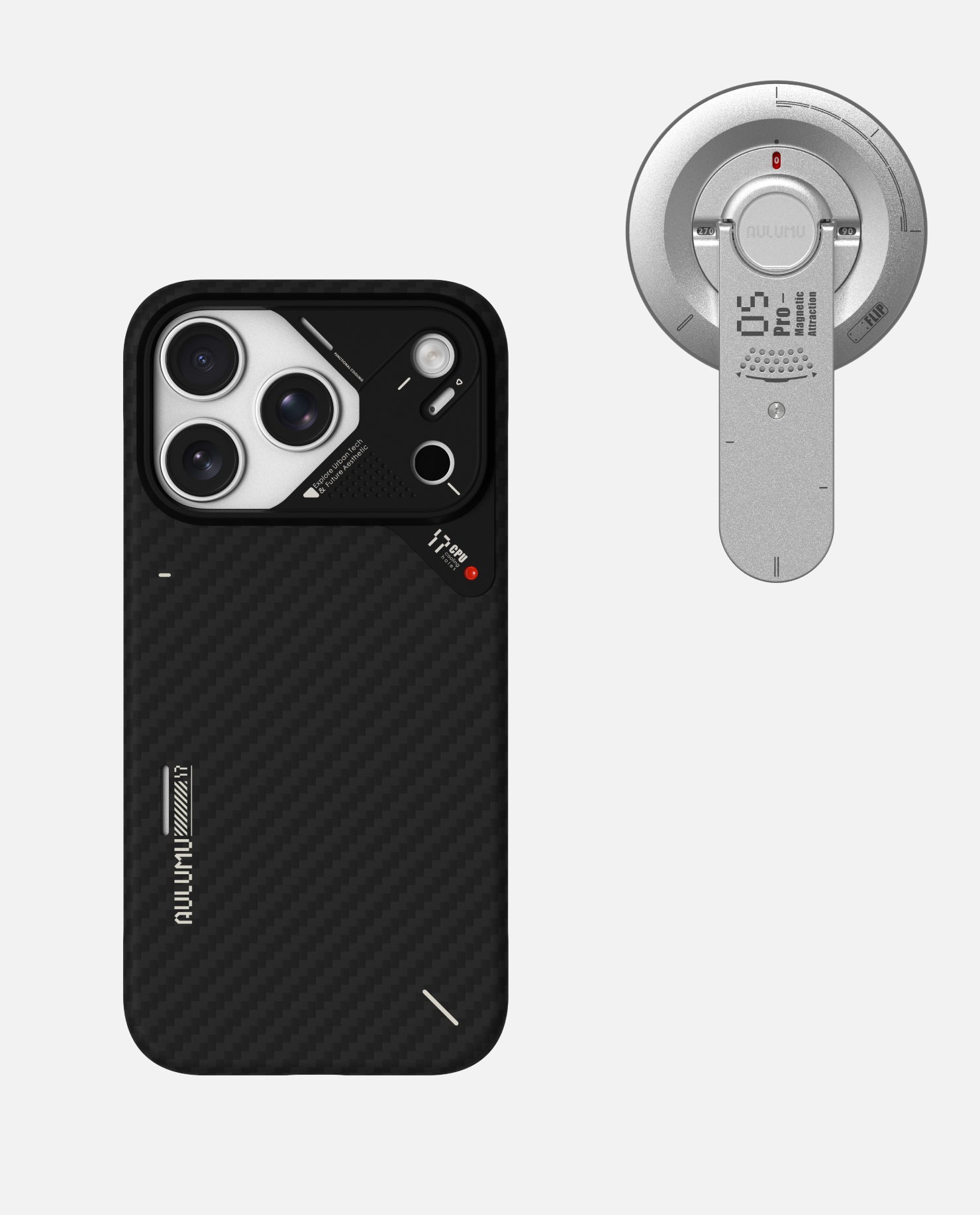 A17 iPhone 17 Proシリーズ対応 アラミド繊維スマホケース & G05 Pro 多機能マグネットスタンド