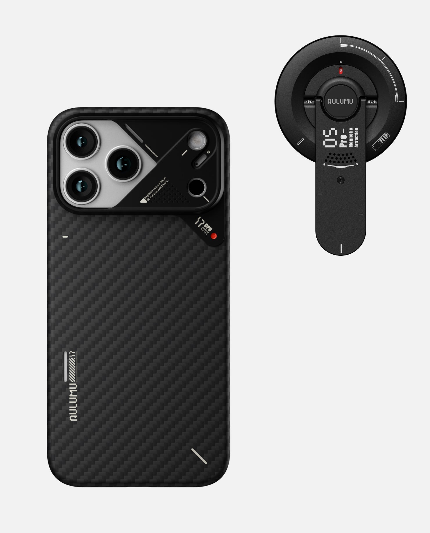 A17 iPhone 17 Proシリーズ対応 アラミド繊維スマホケース & G05 Pro 多機能マグネットスタンド