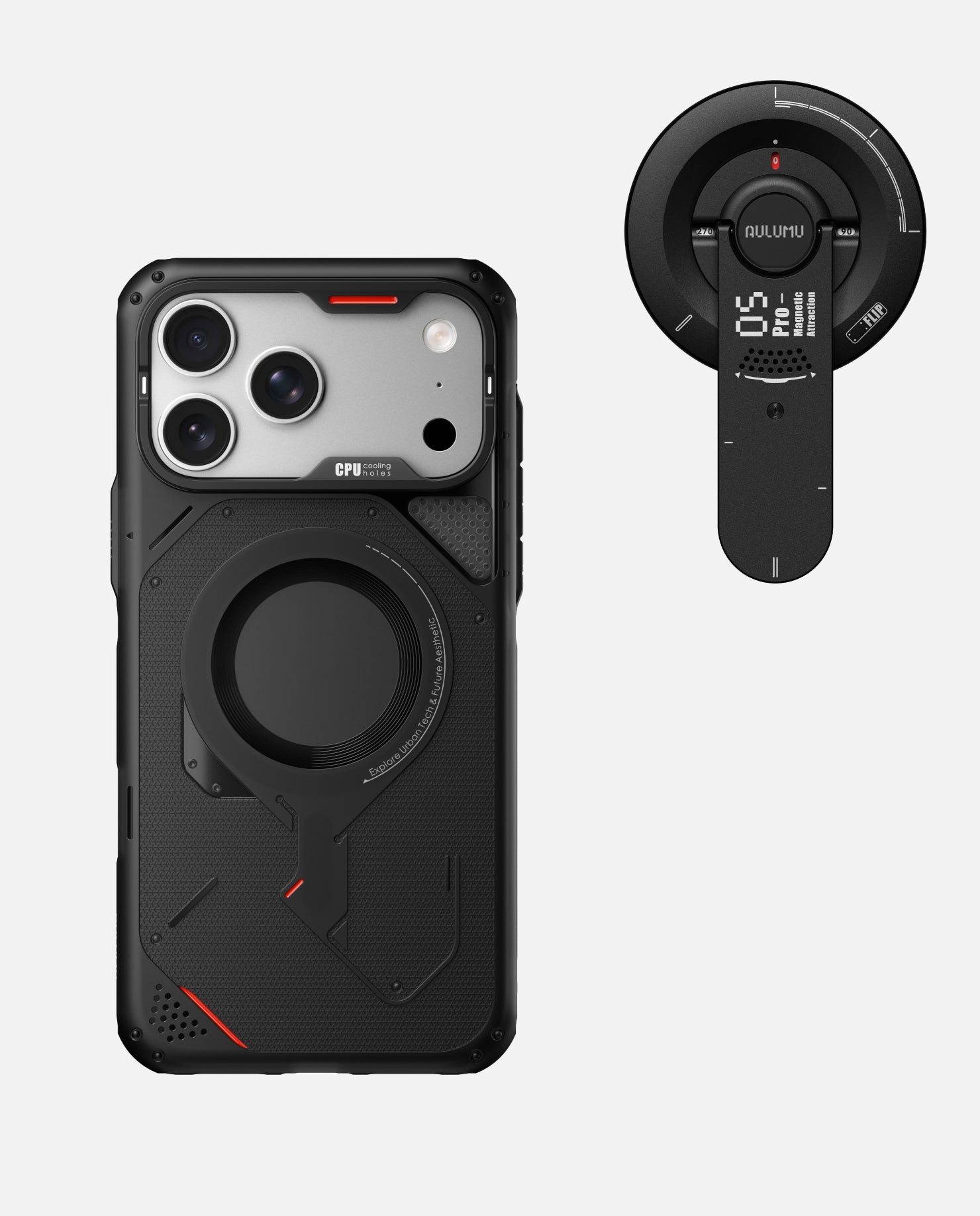 A17 iPhone 17 Pro / Pro Max用 アウトドアケース & G05 Pro 多機能マグネットスタンド