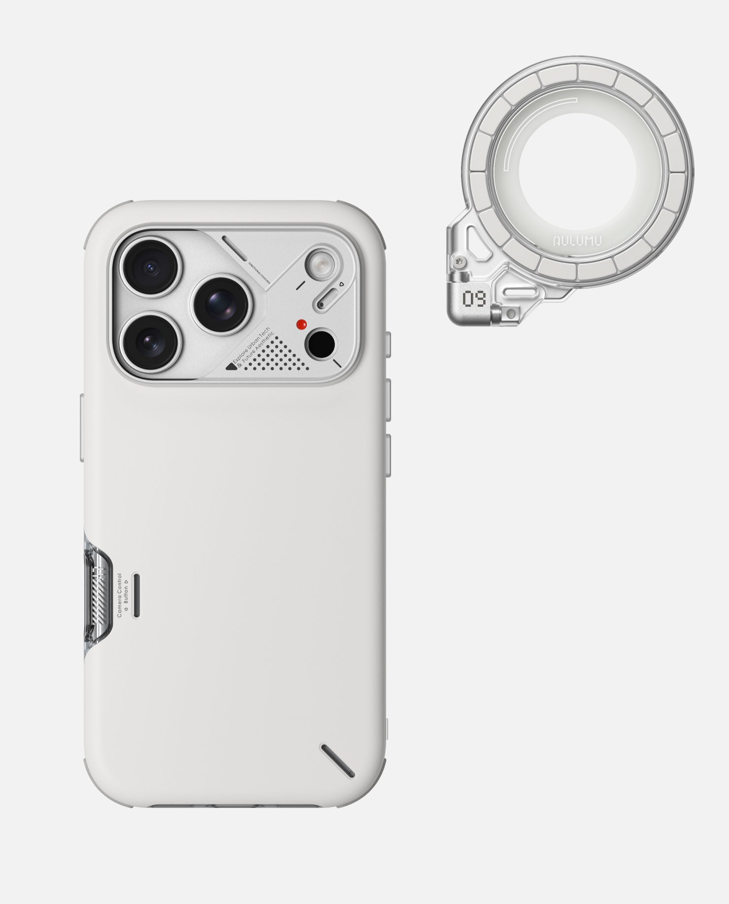 A17 iPhone 17シリーズ対応 スマホケース|軽くて薄型|防振|散熱 & G09 Ghost 360度回転式 スマホリング スタンド