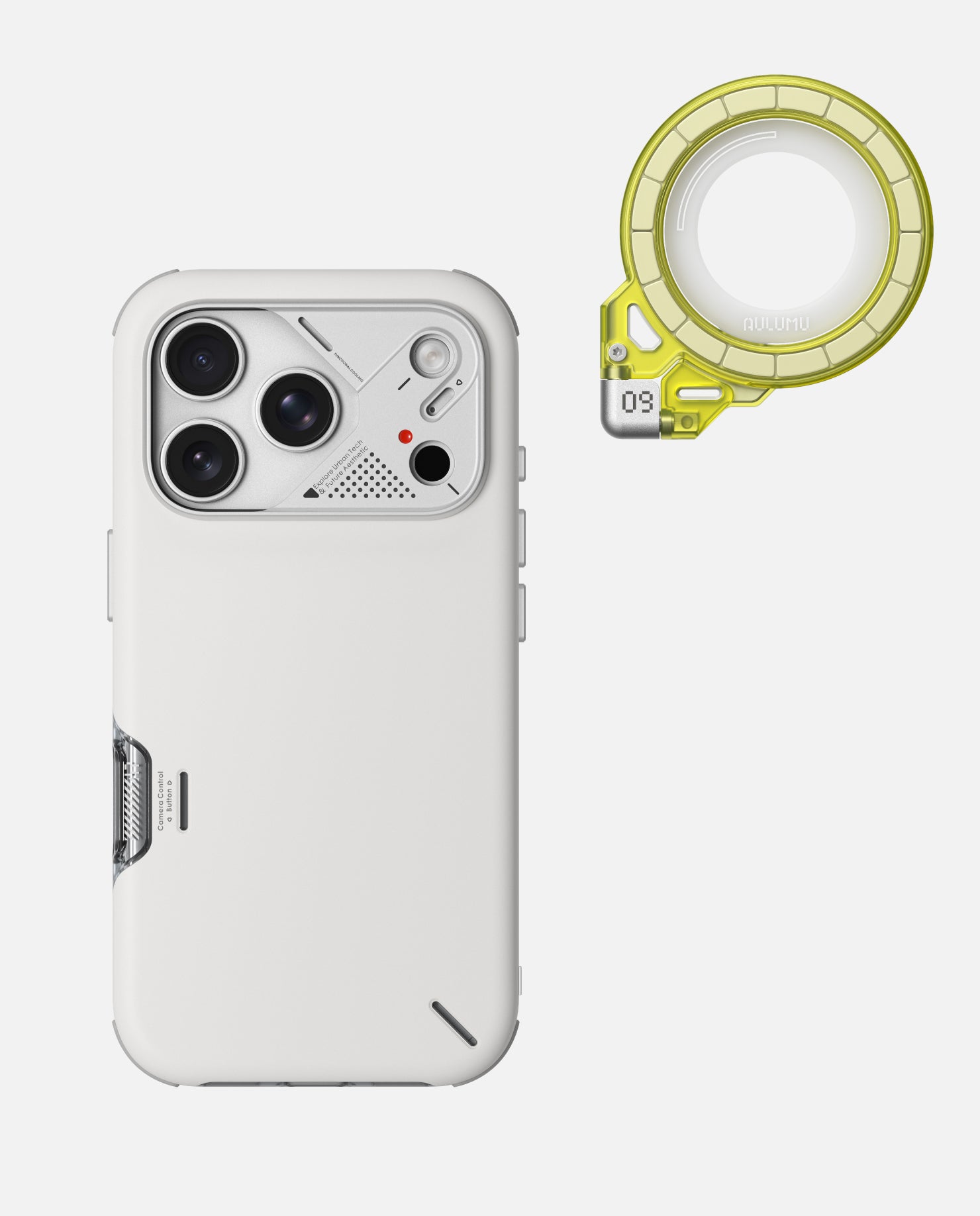 A17 iPhone 17シリーズ対応 スマホケース|軽くて薄型|防振|散熱 & G09 Ghost 360度回転式 スマホリング スタンド