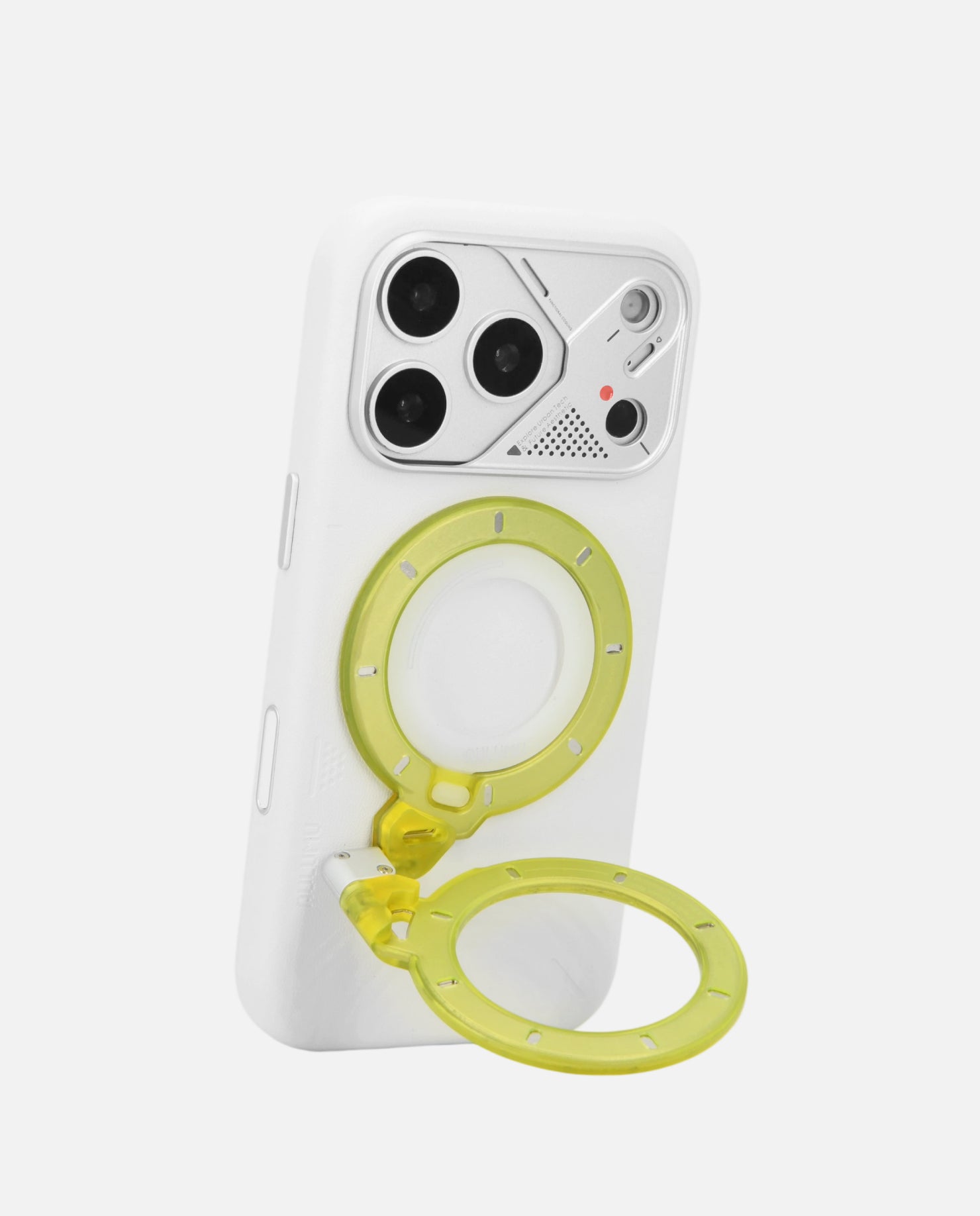 A17 iPhone 17 Proシリーズ対応 スマホケース|レザー & G09 Ghost 360度回転式 スマホリング スタンド