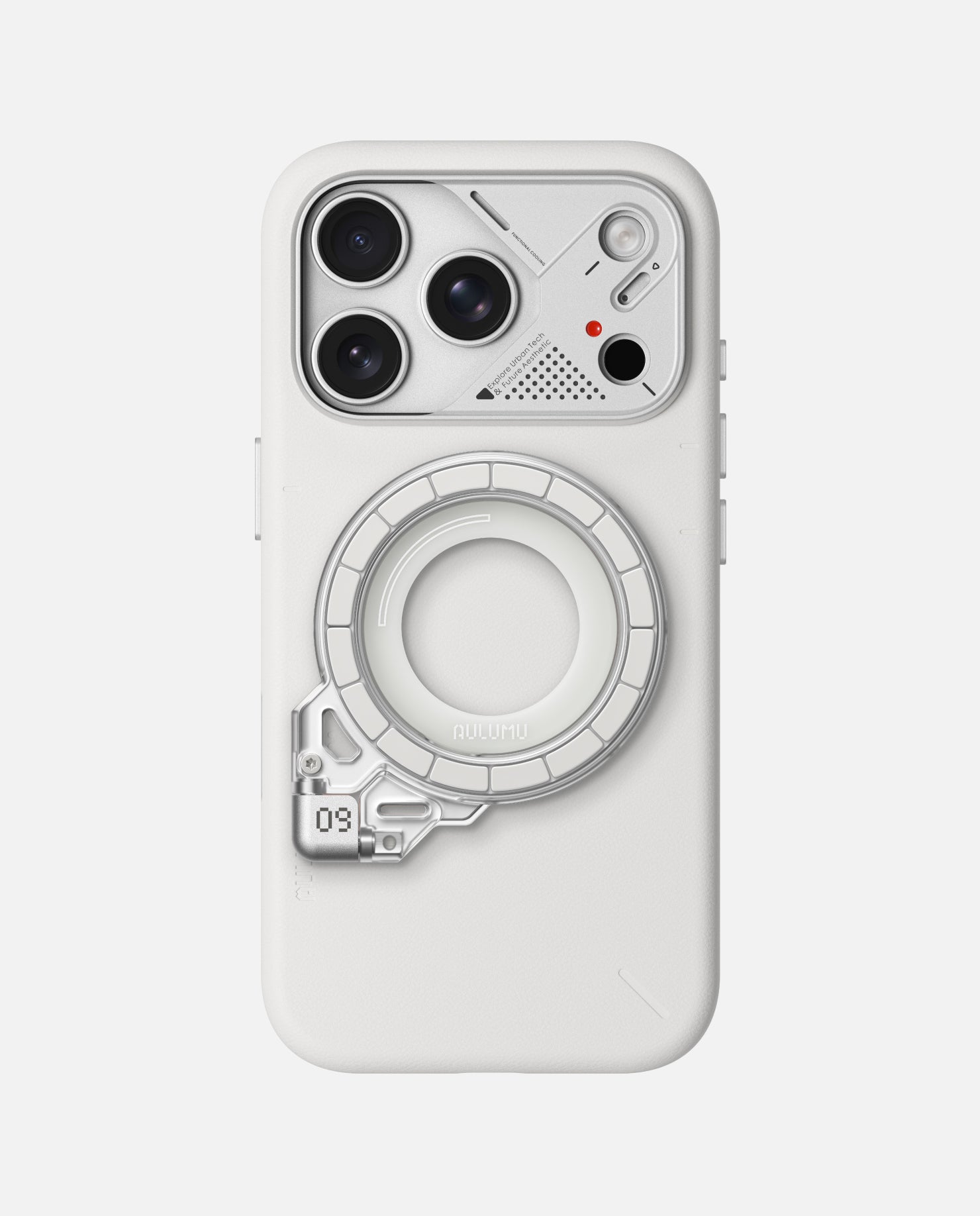 A17 iPhone 17 Proシリーズ対応 スマホケース|レザー & G09 Ghost 360度回転式 スマホリング スタンド