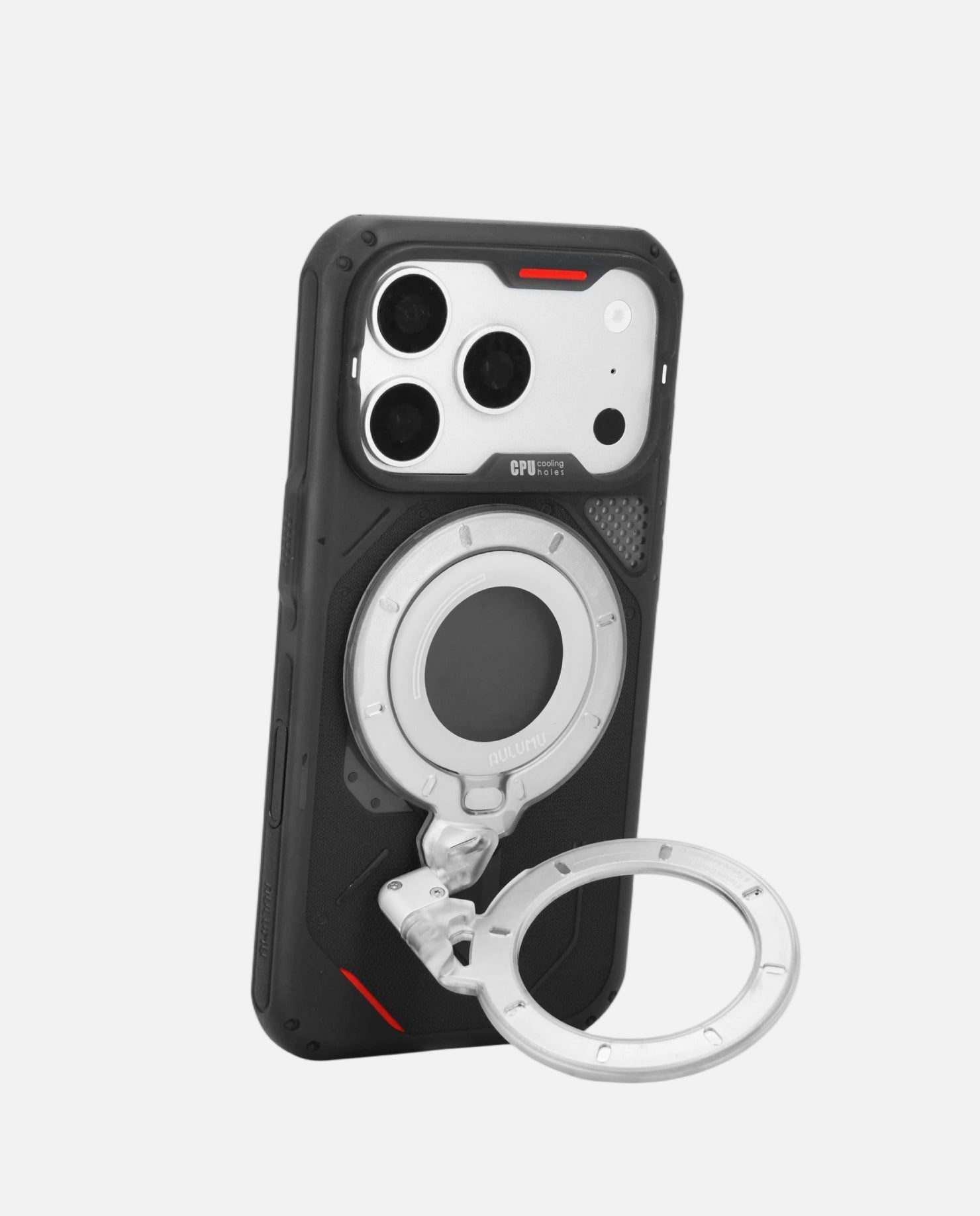 iPhone 17 Pro/Pro Max用 アウトドアケース & G09 Ghost 360度回転式 スマホリング スタンド