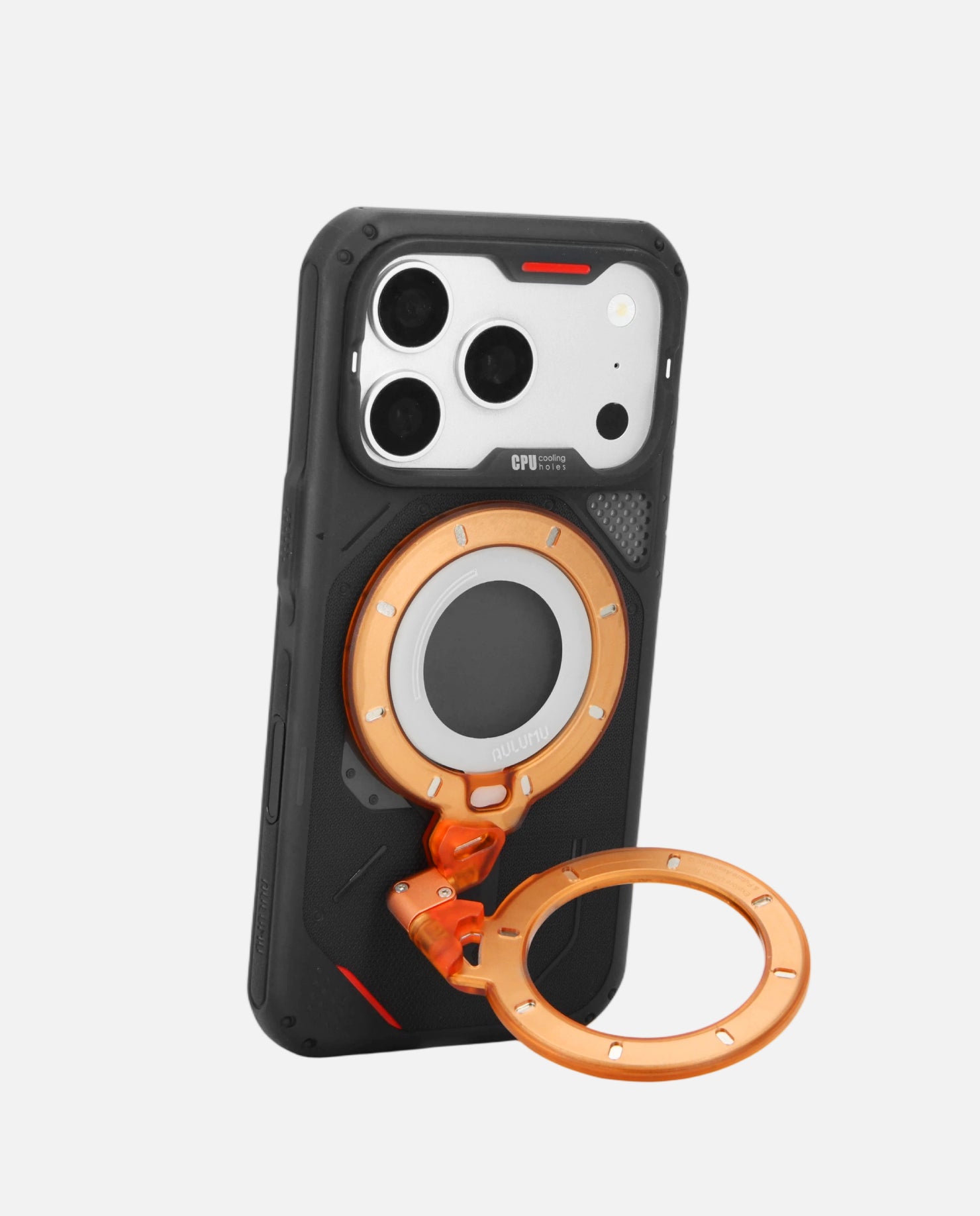 iPhone 17 Pro/Pro Max用 アウトドアケース & G09 Ghost 360度回転式 スマホリング スタンド
