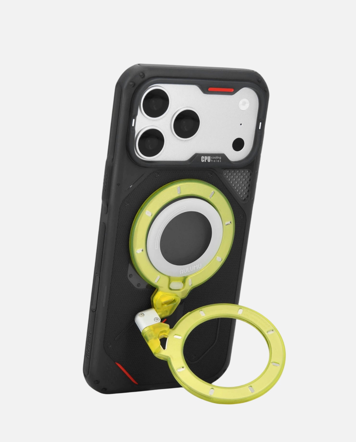 iPhone 17 Pro/Pro Max用 アウトドアケース & G09 Ghost 360度回転式 スマホリング スタンド
