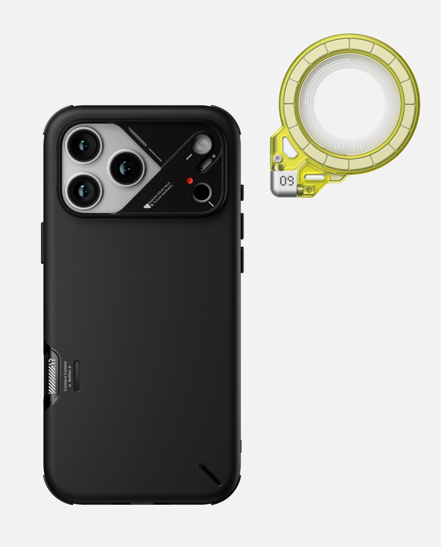 A17 iPhone 17シリーズ対応 スマホケース|軽くて薄型|防振|散熱 & G09 Ghost 360度回転式 スマホリング スタンド