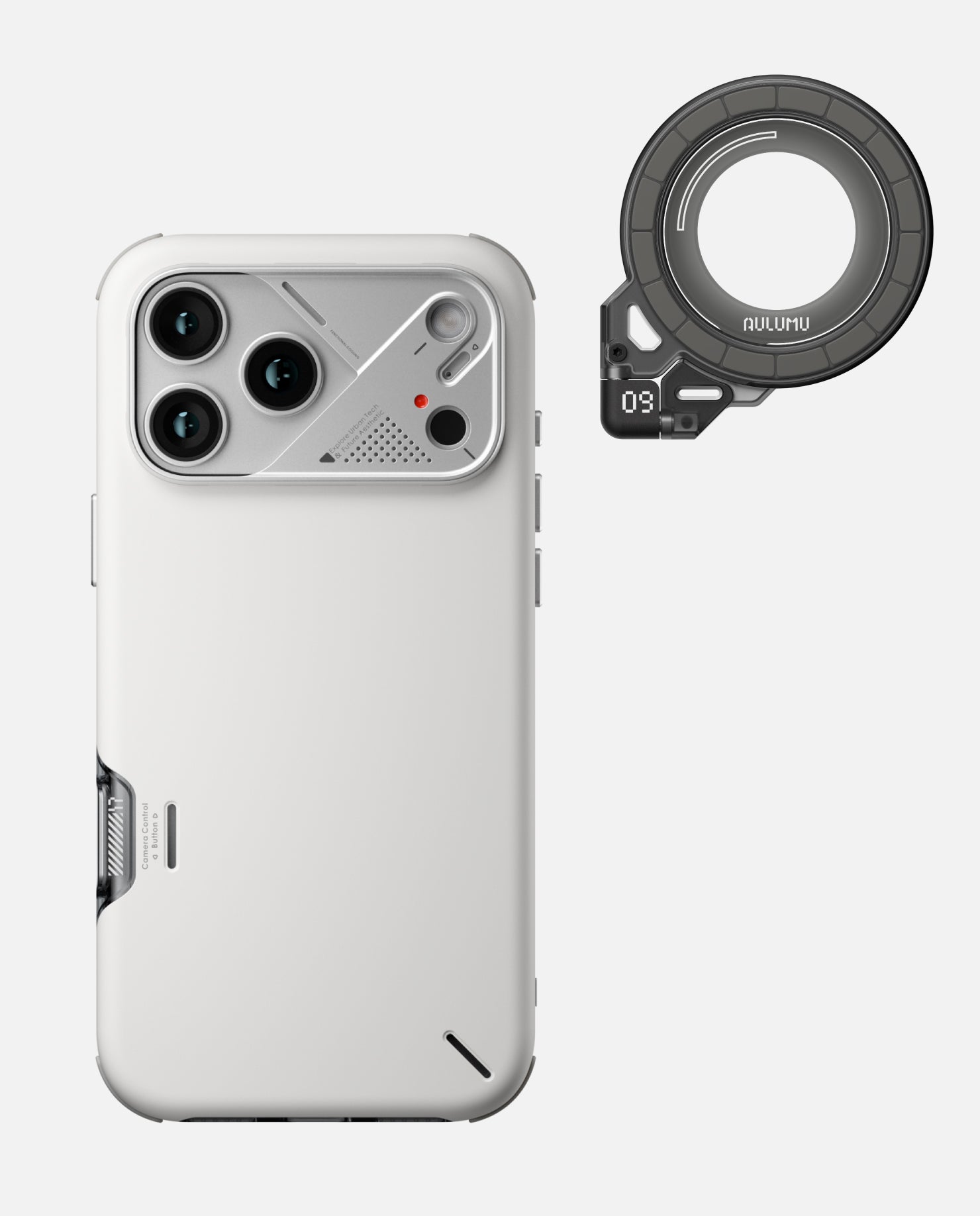 A17 iPhone 17シリーズ対応 スマホケース|軽くて薄型|防振|散熱 & G09 Ghost 360度回転式 スマホリング スタンド