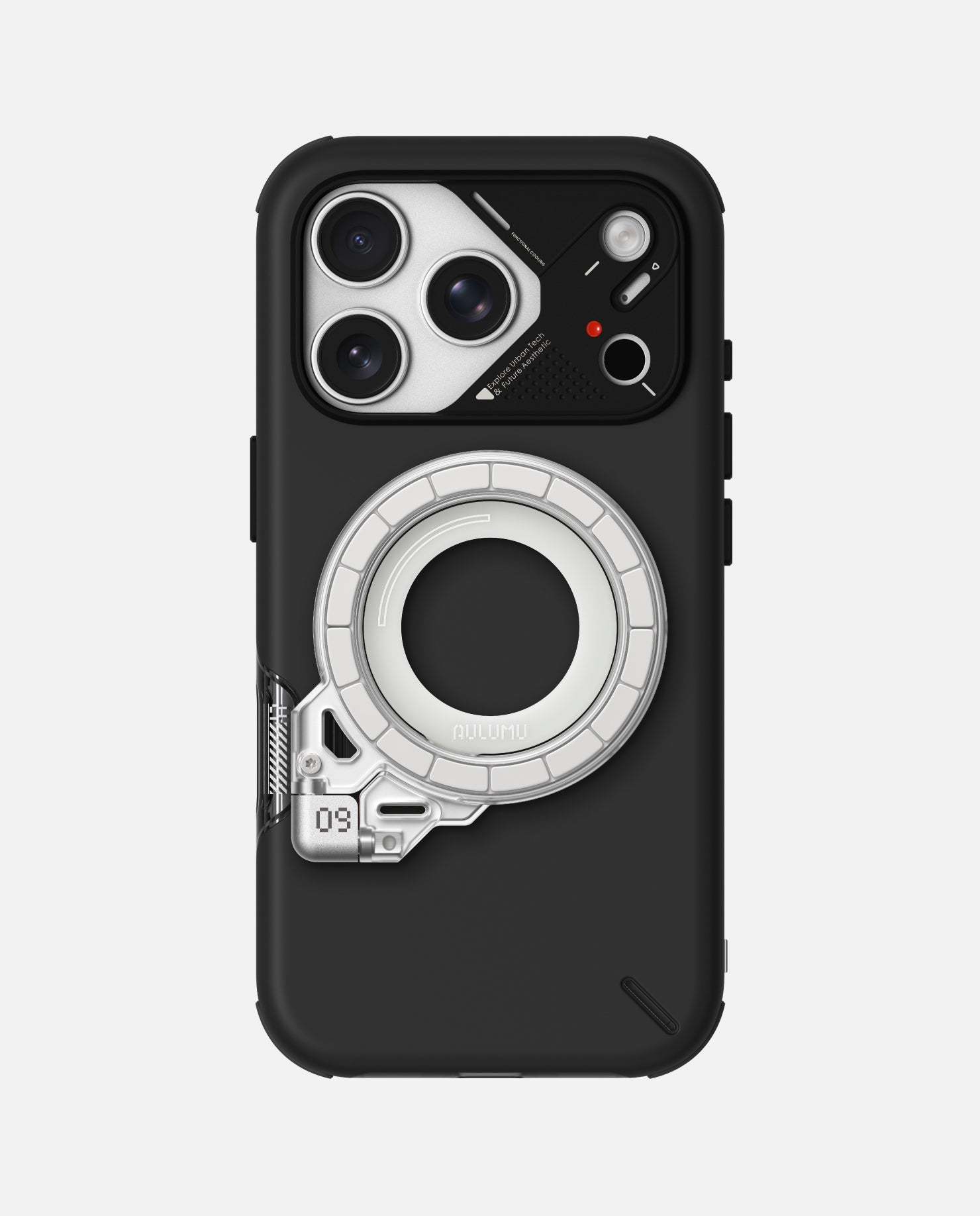 A17 iPhone 17シリーズ対応 スマホケース|軽くて薄型|防振|散熱 & G09 Ghost 360度回転式 スマホリング スタンド