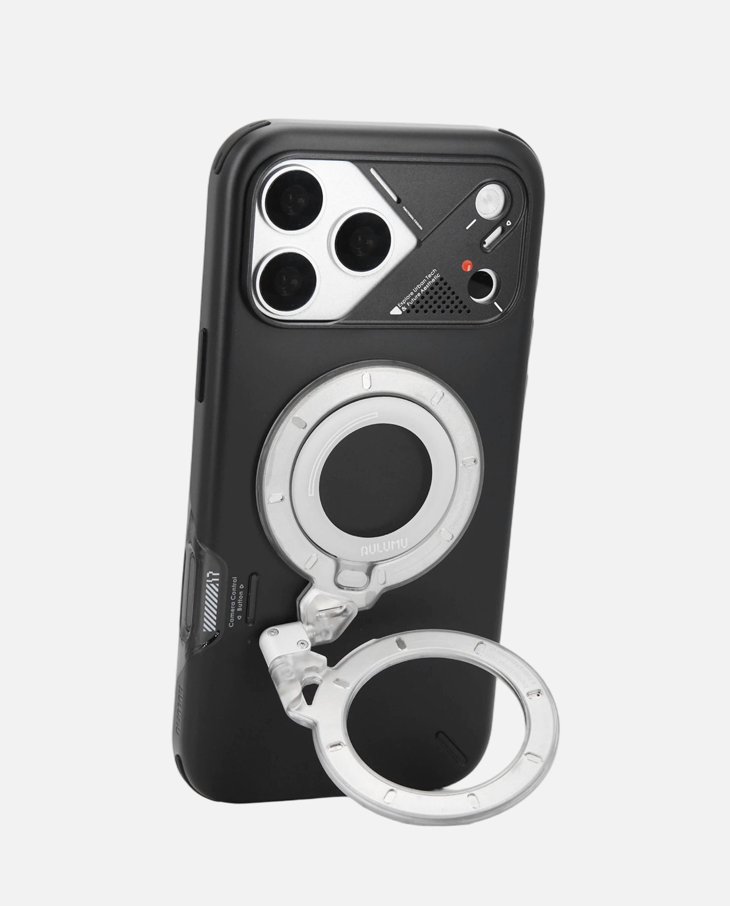 A17 iPhone 17シリーズ対応 スマホケース|軽くて薄型|防振|散熱 & G09 Ghost 360度回転式 スマホリング スタンド