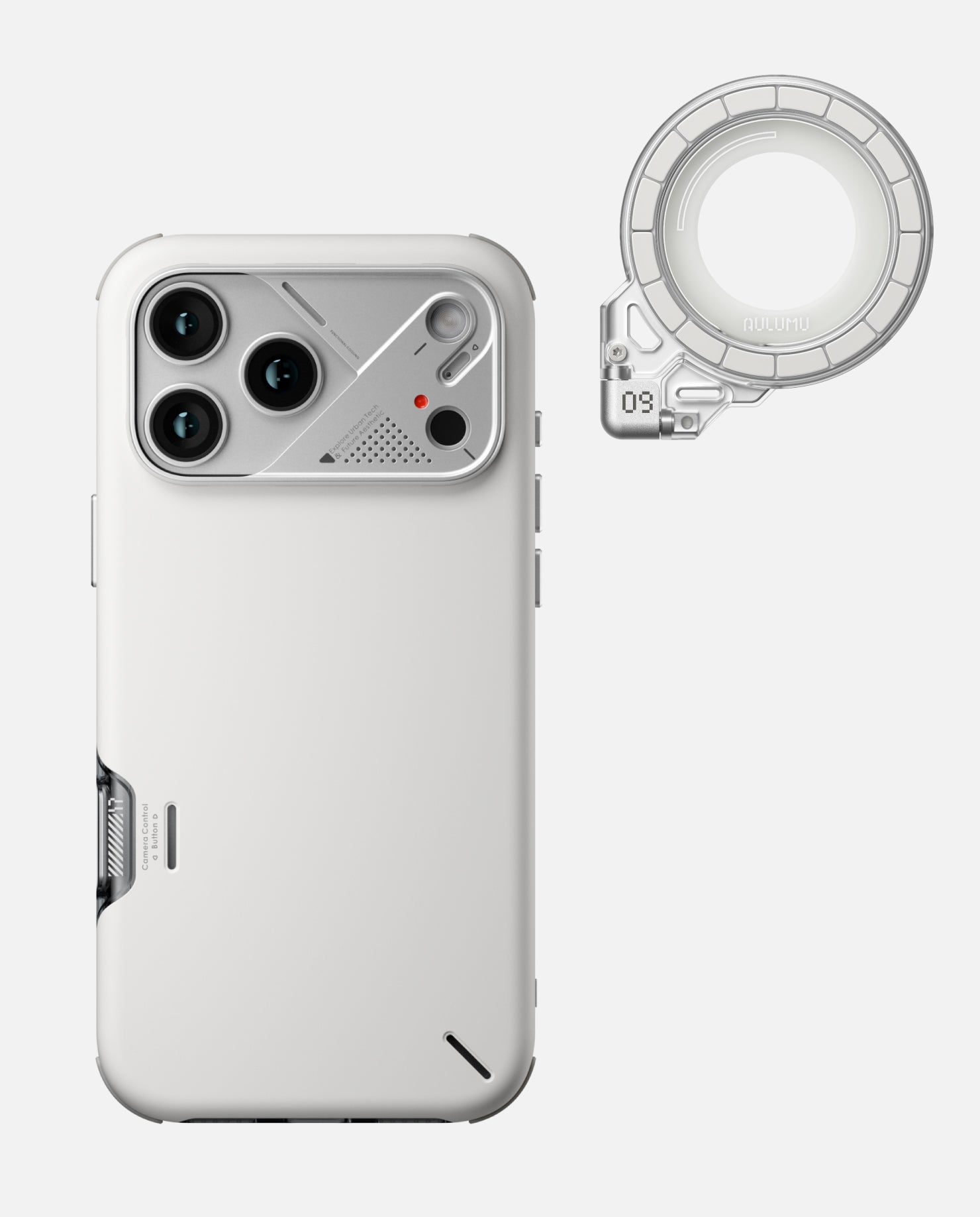 A17 iPhone 17シリーズ対応 スマホケース|軽くて薄型|防振|散熱 & G09 Ghost 360度回転式 スマホリング スタンド