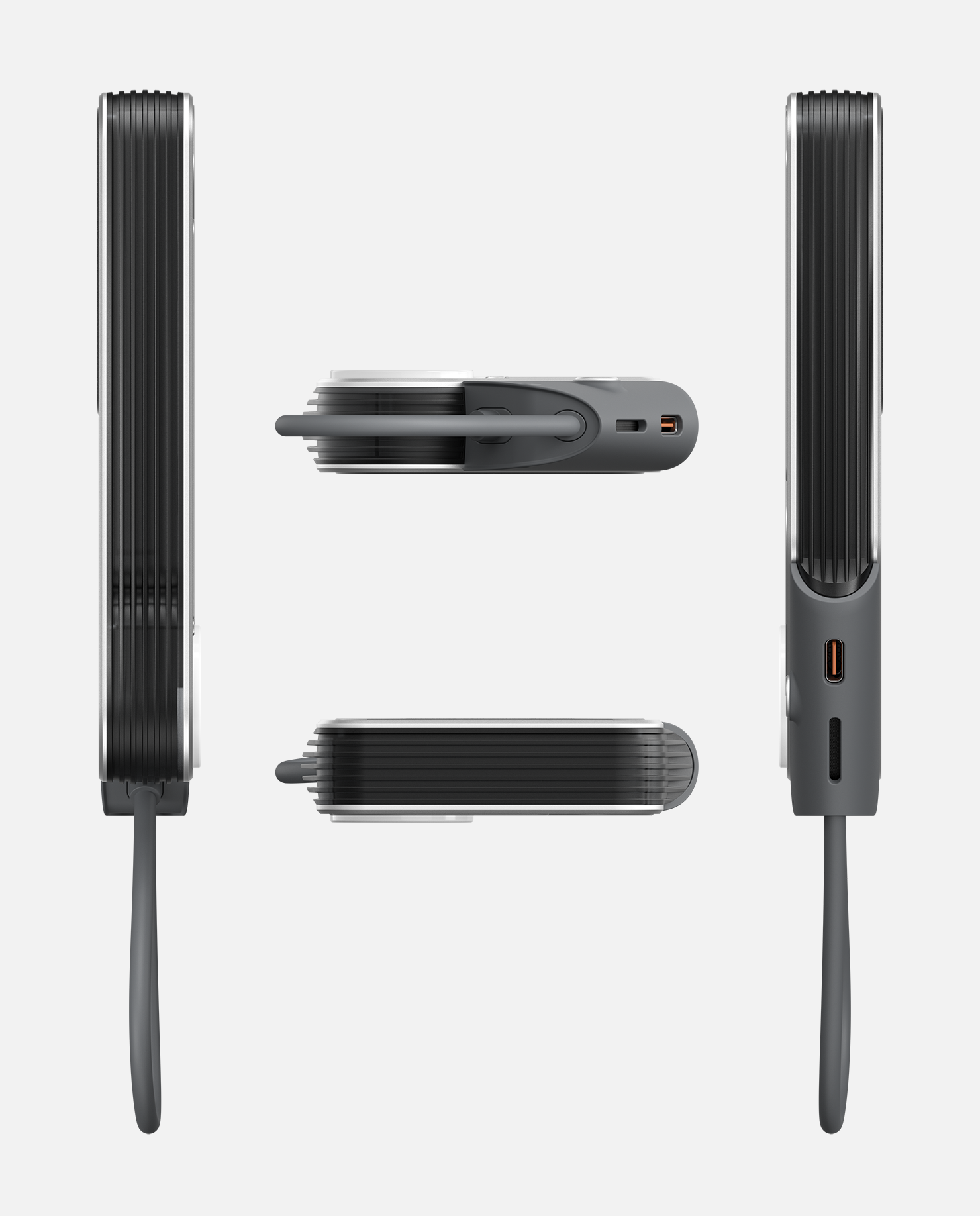 M10 10000mAh 3in1 両面マグネット式モバイルバッテリー