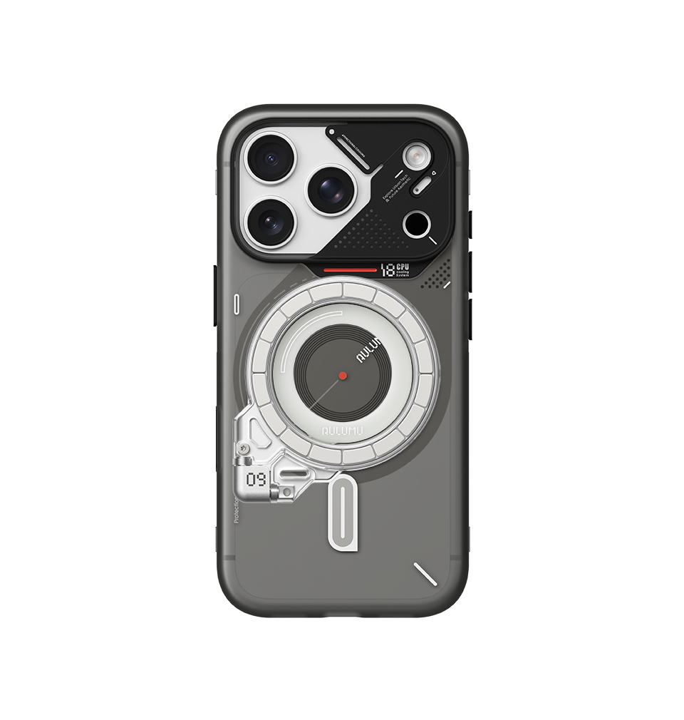 A18 iPhone 18/17 Proシリーズ対応 フロステッドケース & G09 Ghost 360度回転式 スマホリング スタンド