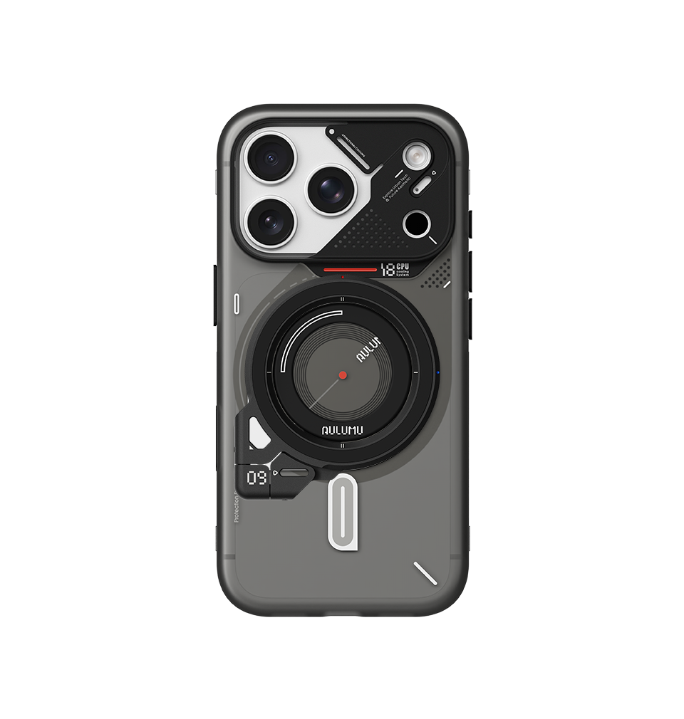 A18 iPhone 18/17 Proシリーズ対応 フロステッドケース & G09 360度回転式 スマホリング スタンド