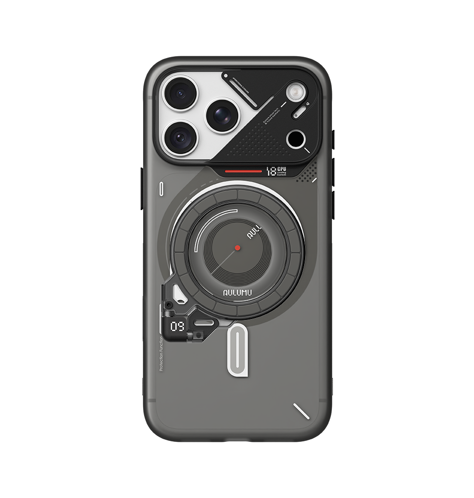 A18 iPhone 18/17 Proシリーズ対応 フロステッドケース & G09 Ghost 360度回転式 スマホリング スタンド