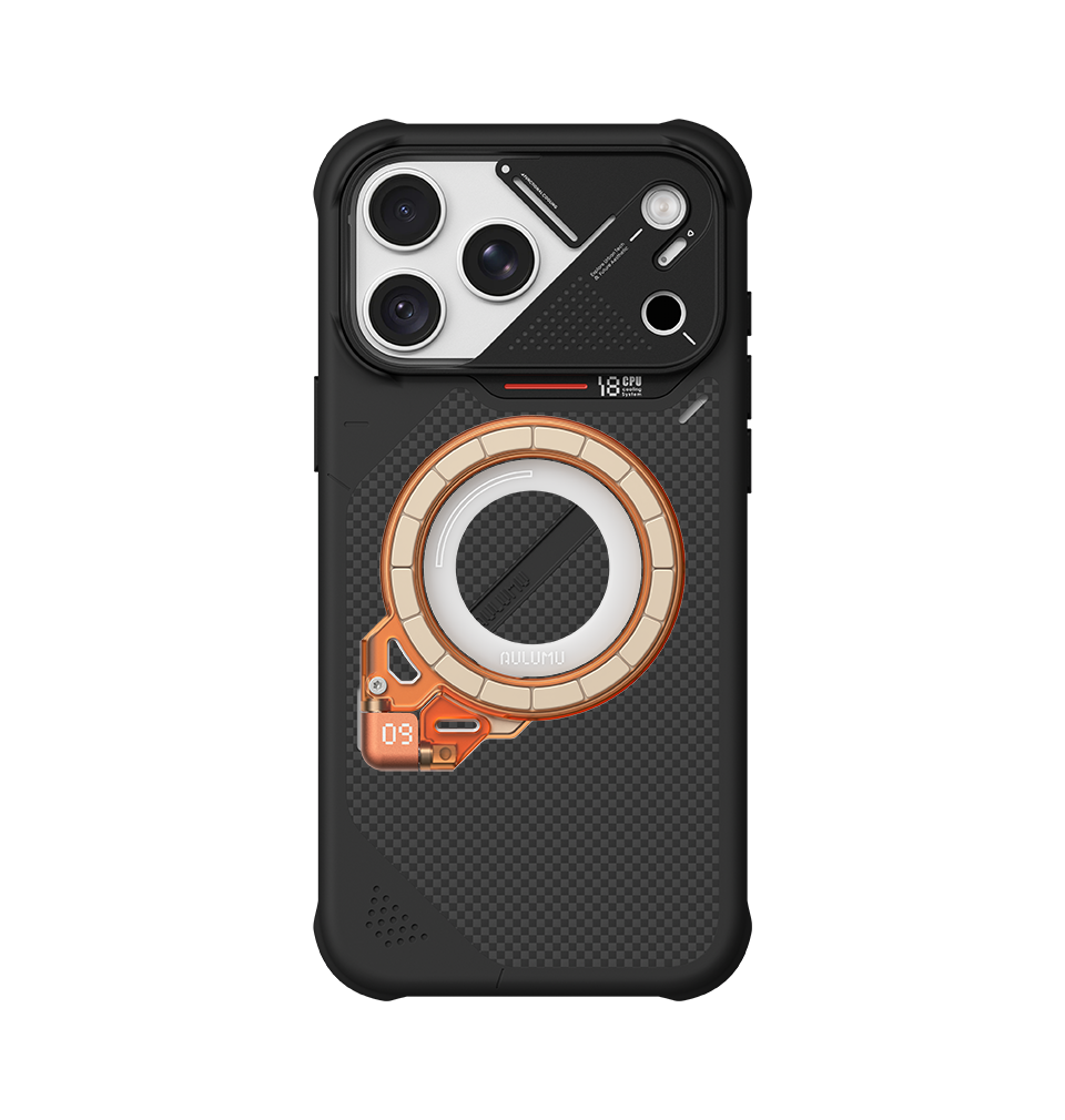 A18 iPhone 18/17 Proシリーズ対応 耐衝撃アラミド繊維スマホケース & G09 360度回転式 スマホリング スタンド